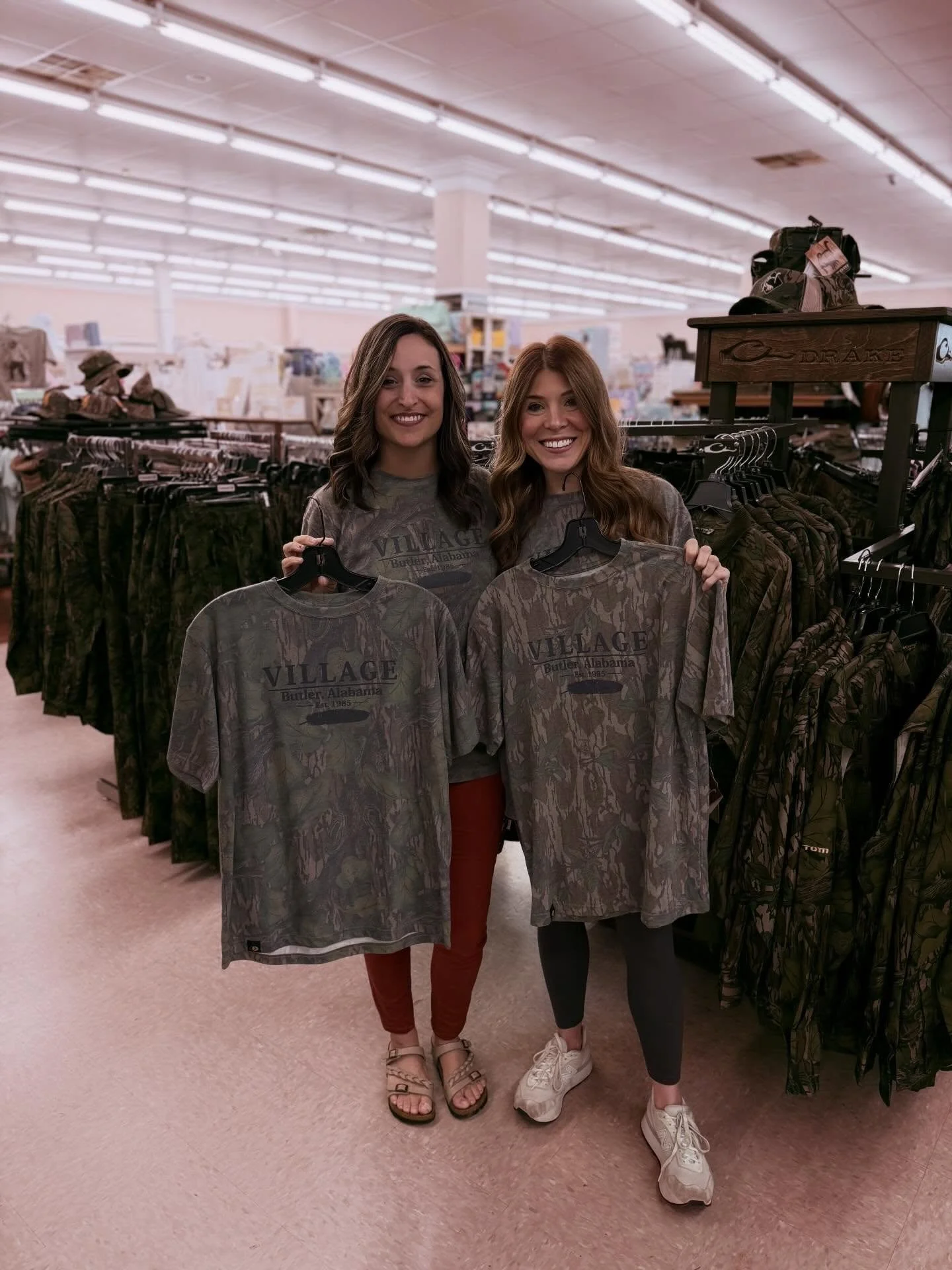 Our Village Mossy Oak washed out tees are now available in Greenleaf &amp; Full Foliage! Perfect for spring and turkey season!!! 🌿🦃😎