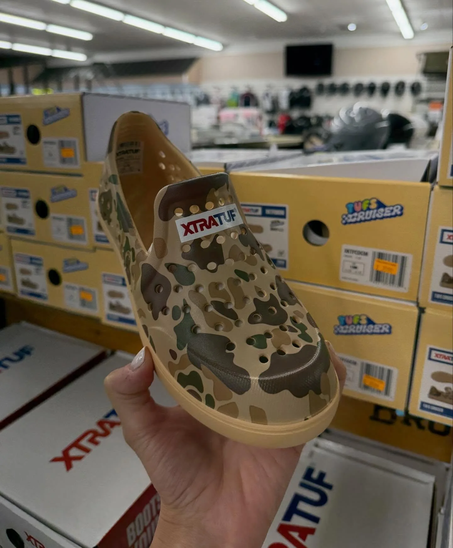 These are gonna be a FAVORITE 👏🌿
Camo XTRATUF slip-ons &mdash; easy on, easy off &amp; built for all-day play!

💲39.99
👟 Sizes: Little Kid 10 &ndash; Big Kid 6

Perfect for running around, outdoor adventures, or just matching dad 😎

Come grab a 