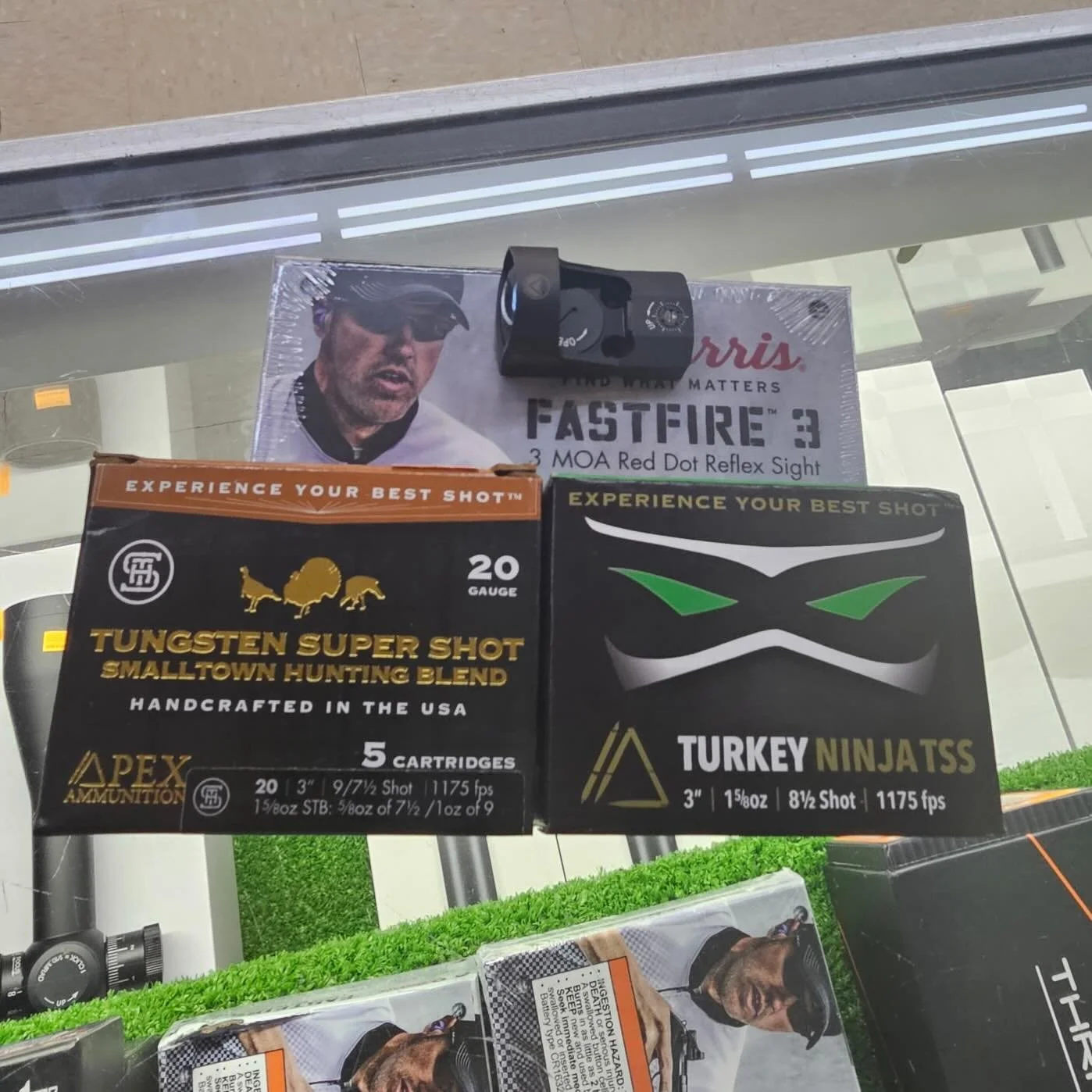 Locked, loaded, and ready for turkey season 🦃🔥
&bull; Apex Tungsten Super Shot
&bull; Turkey Ninja TSS
&bull; Burris FastFire 3 red dot

Come see us at Village and get geared up before you hit the woods! 🌿💥