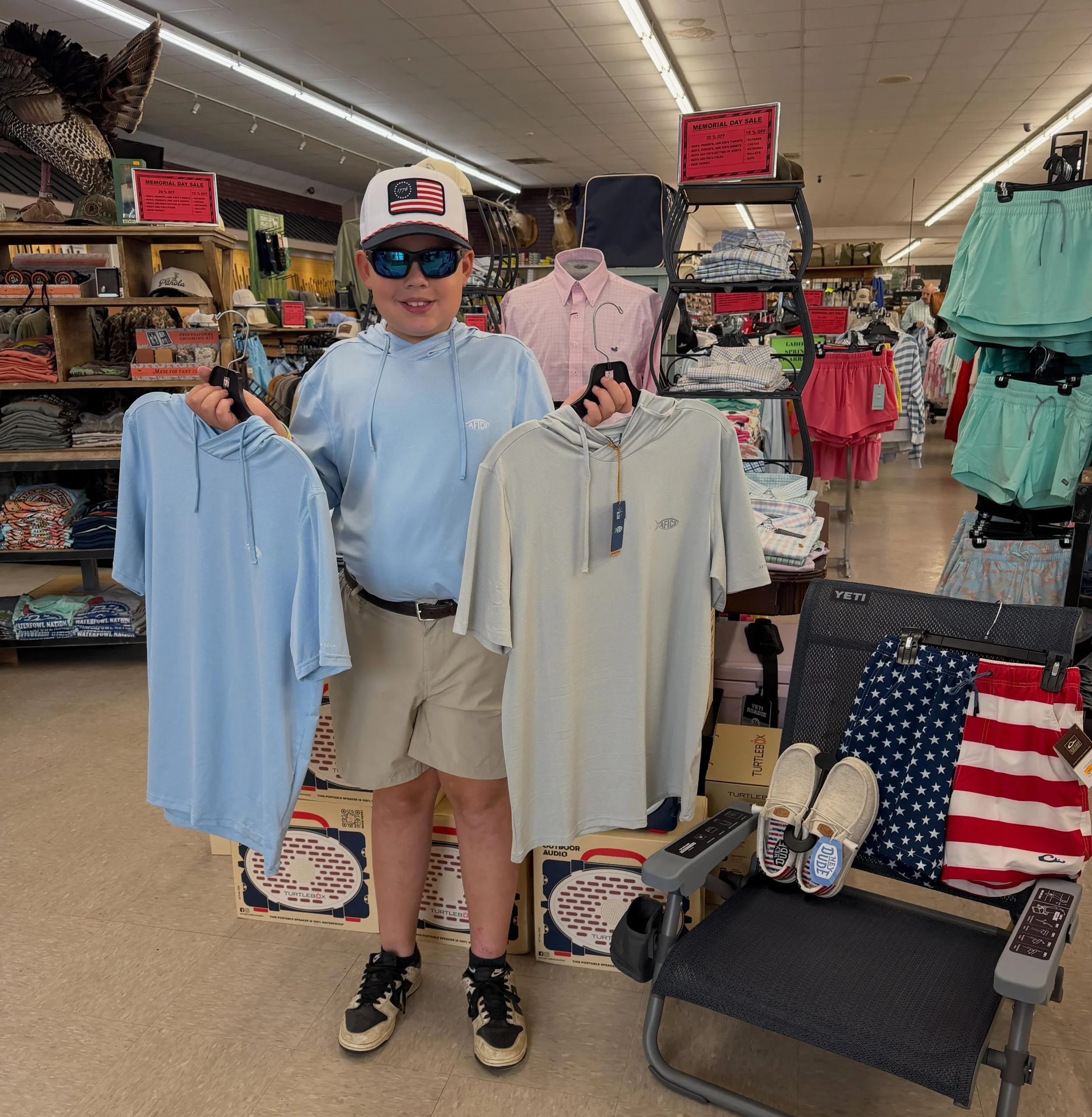 🇺🇸 GRAHAM SAYS SHOP OUR MEMORIAL DAY SALE 🇺🇸
It&rsquo;s the perfect weekend to stock up on your favorite summer styles! ☀️😎

🔥 20% OFF
&bull; Men&rsquo;s, Women&rsquo;s &amp; Kid&rsquo;s T-Shirts
&bull; Men&rsquo;s, Women&rsquo;s &amp; Kid&rsqu
