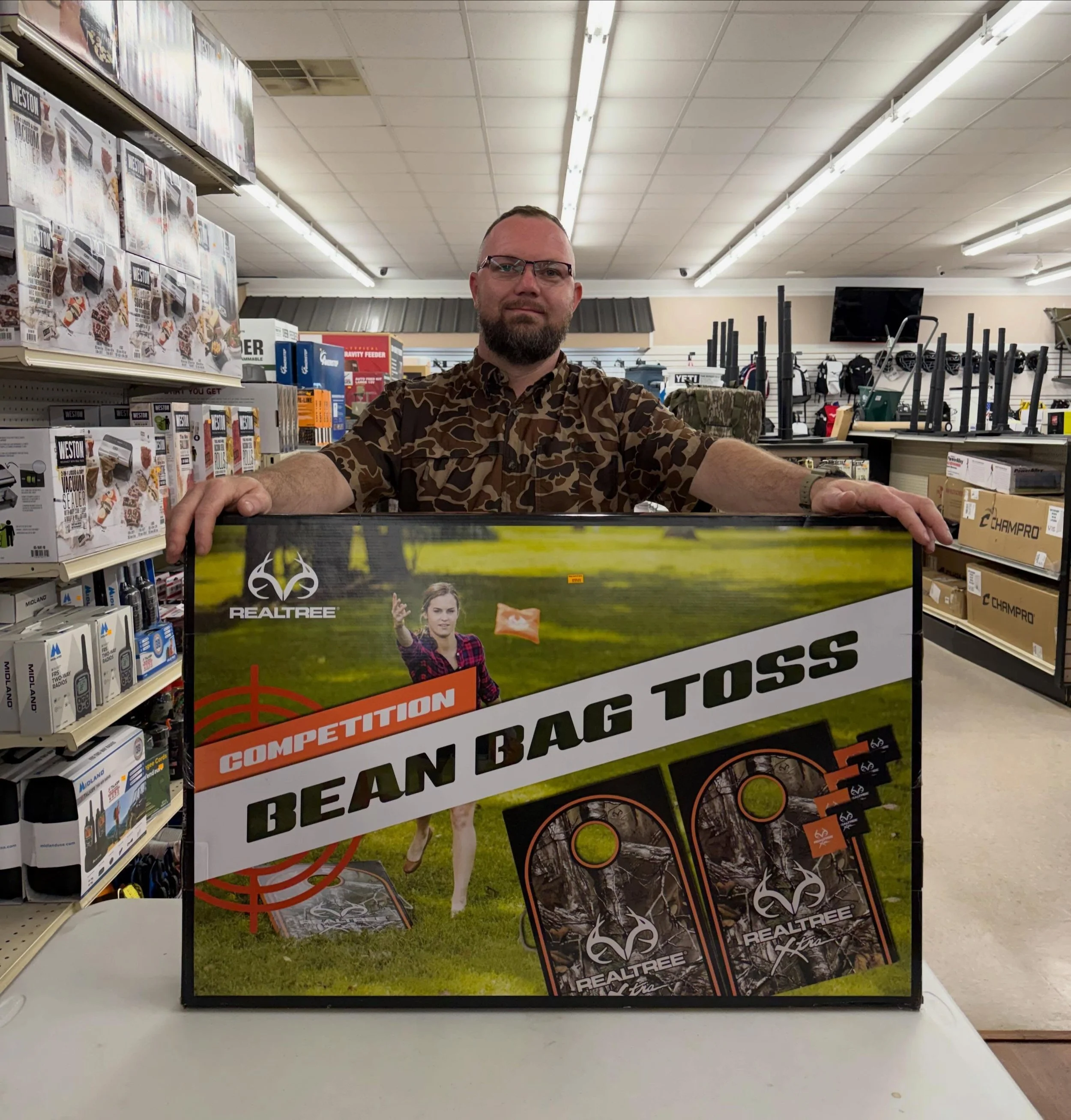 🌽🏕️ Summer fun starts here!

Realtree Competition Bean Bag Toss &mdash; perfect for cookouts, camping trips, tailgates, and backyard competition.

📍Village Jewelry &amp; Sports

#VillageJewelryAndSports #Realtree #BeanBagToss #SummerFun 🌽🔥🏕️