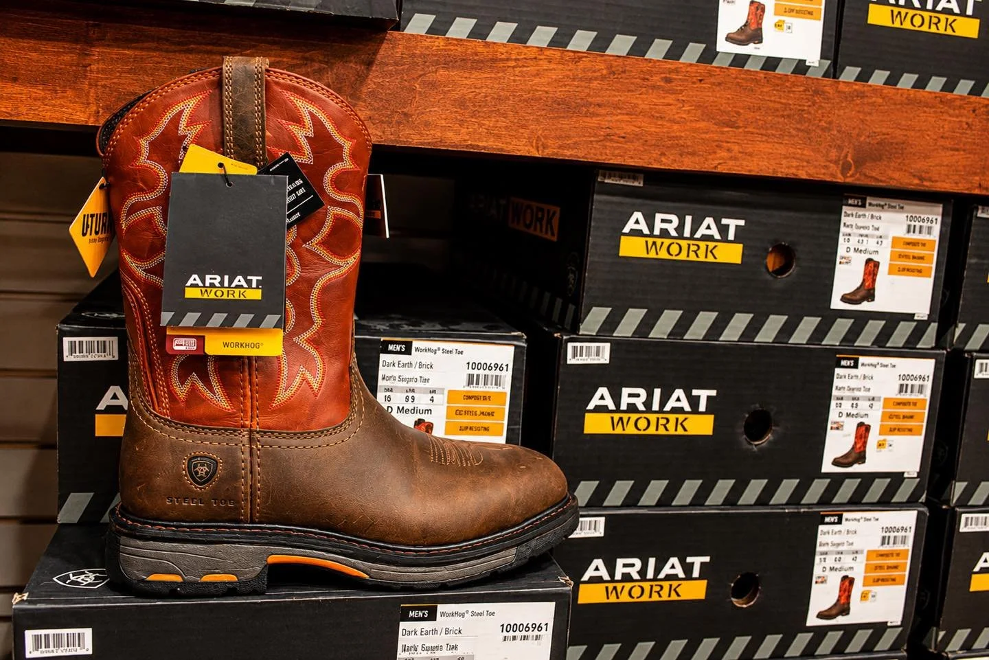 Good boots deserve great socks!🤠🧦

Shop our selection of Ariat boots and stock up on your favorite socks while you&rsquo;re here. Comfort starts at your feet!