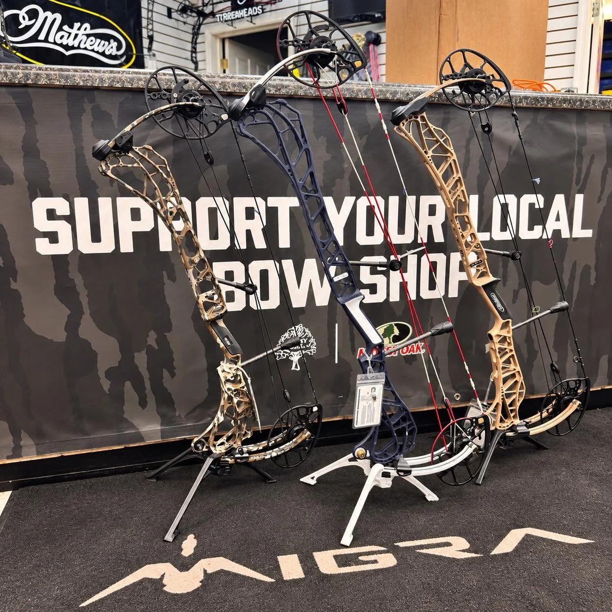 We have Mathews ARC bows available in 30&rdquo; and 33&rdquo; &mdash; built for smooth performance, accuracy, and confidence in the woods! Come by and check them out before hunting season gets into full swing! 🦌🌲🏹 #mathews #bowseason