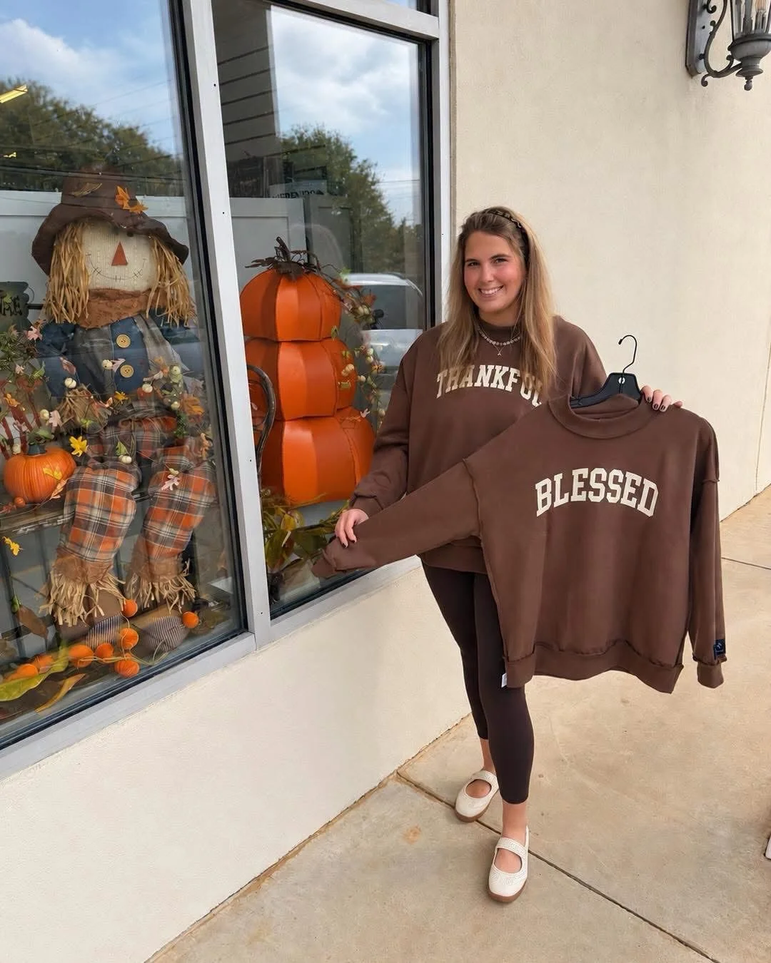Cozy season just got sweeter!🤎💙❤️
New faith inspired sweatshirts are here with Thankful, Blessed, Joy, Merry, &amp; Word Warriors styles! Perfect for crisp fall days and carrying you right into the holiday season!✨
 @shopwordwarriors