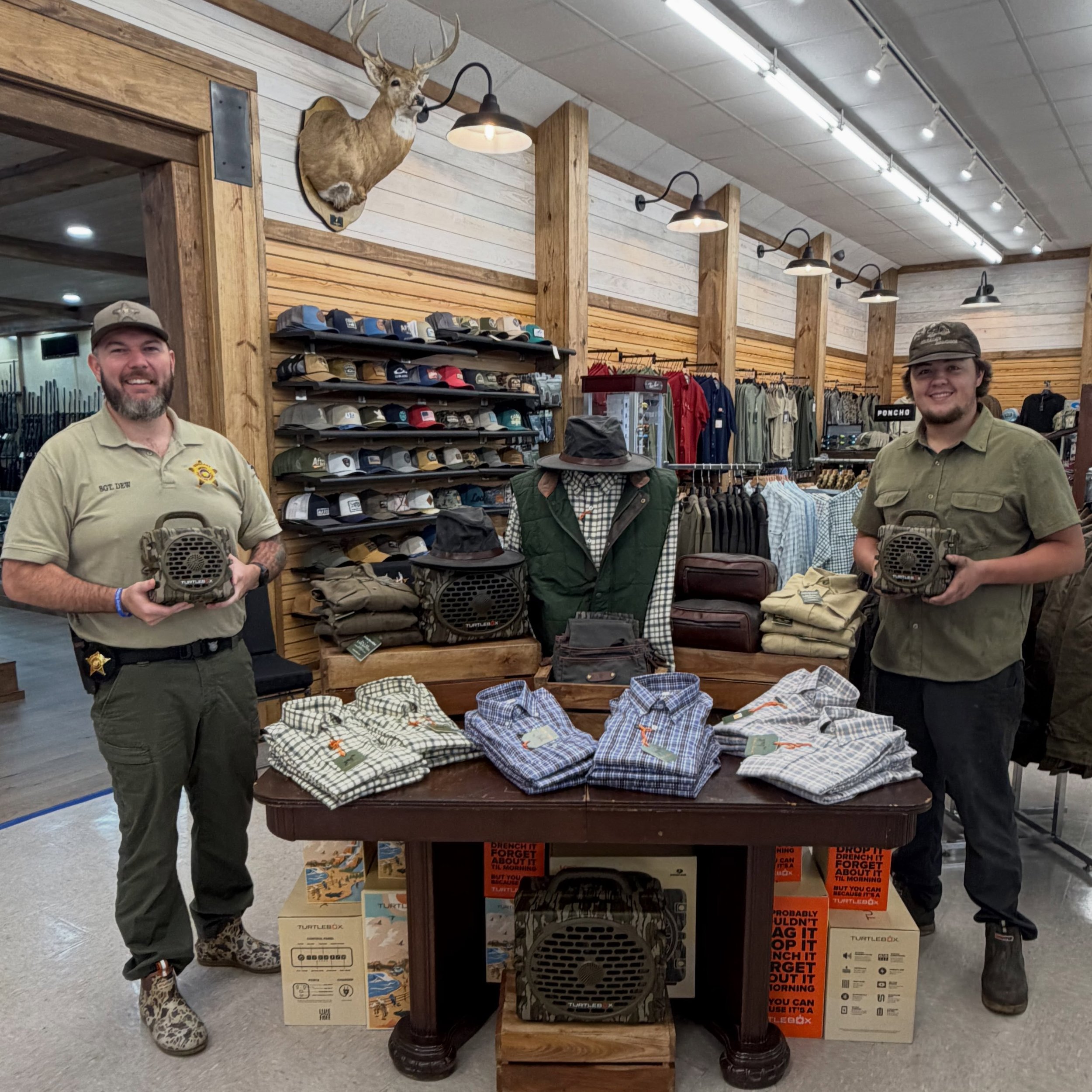 We are OPEN!!!!😃

Hope everyone is staying safe out there! ⛈️If you&rsquo;re out and about, stop by and check out our NEW Turtlebox speaker in Mossy Oak Bottomland! 🔊🌿‼️