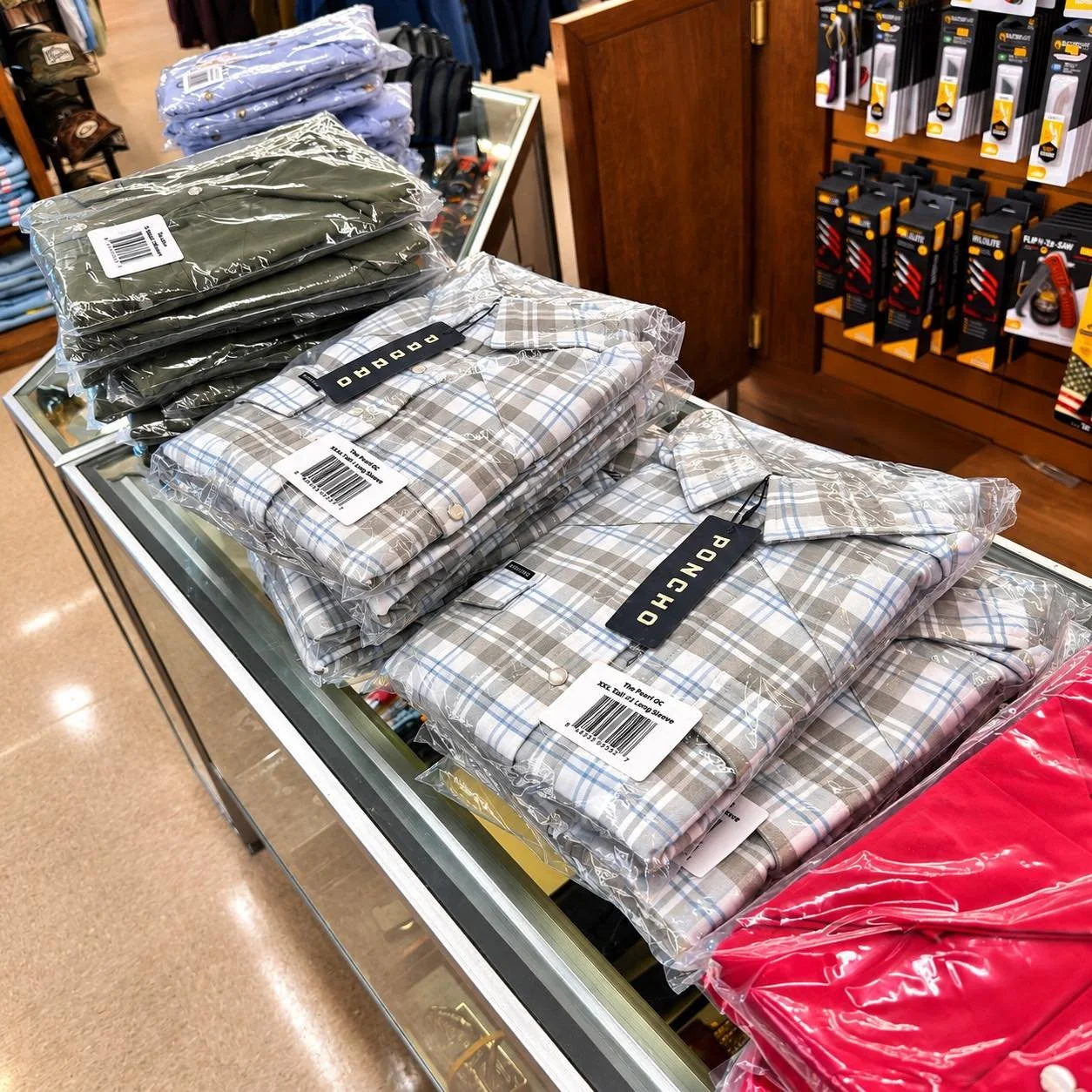 👀FRESH OUT OF THE BOX!📦 
We just unboxed our NEW Poncho shirts, and we couldn&rsquo;t wait to give y&rsquo;all a little sneak peek! 
Come by Village Jewelry &amp; Sports and be one of the first to shop our new arrivals!✨🛍️