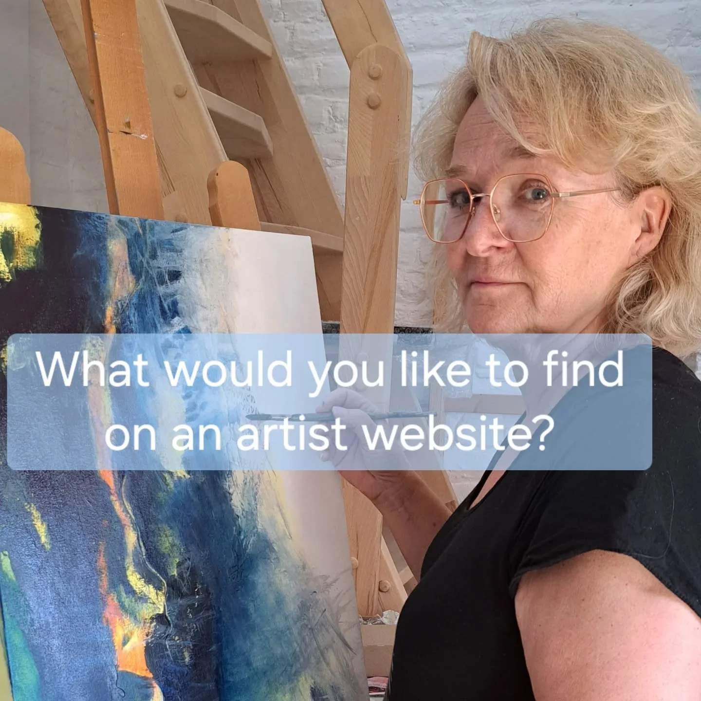 What would you like to find on an artist website?

I am currently building my new website and would like to know what you look for when entering to discover a new site for the first time. 

- There will be a gallery to see new and a selection of not 