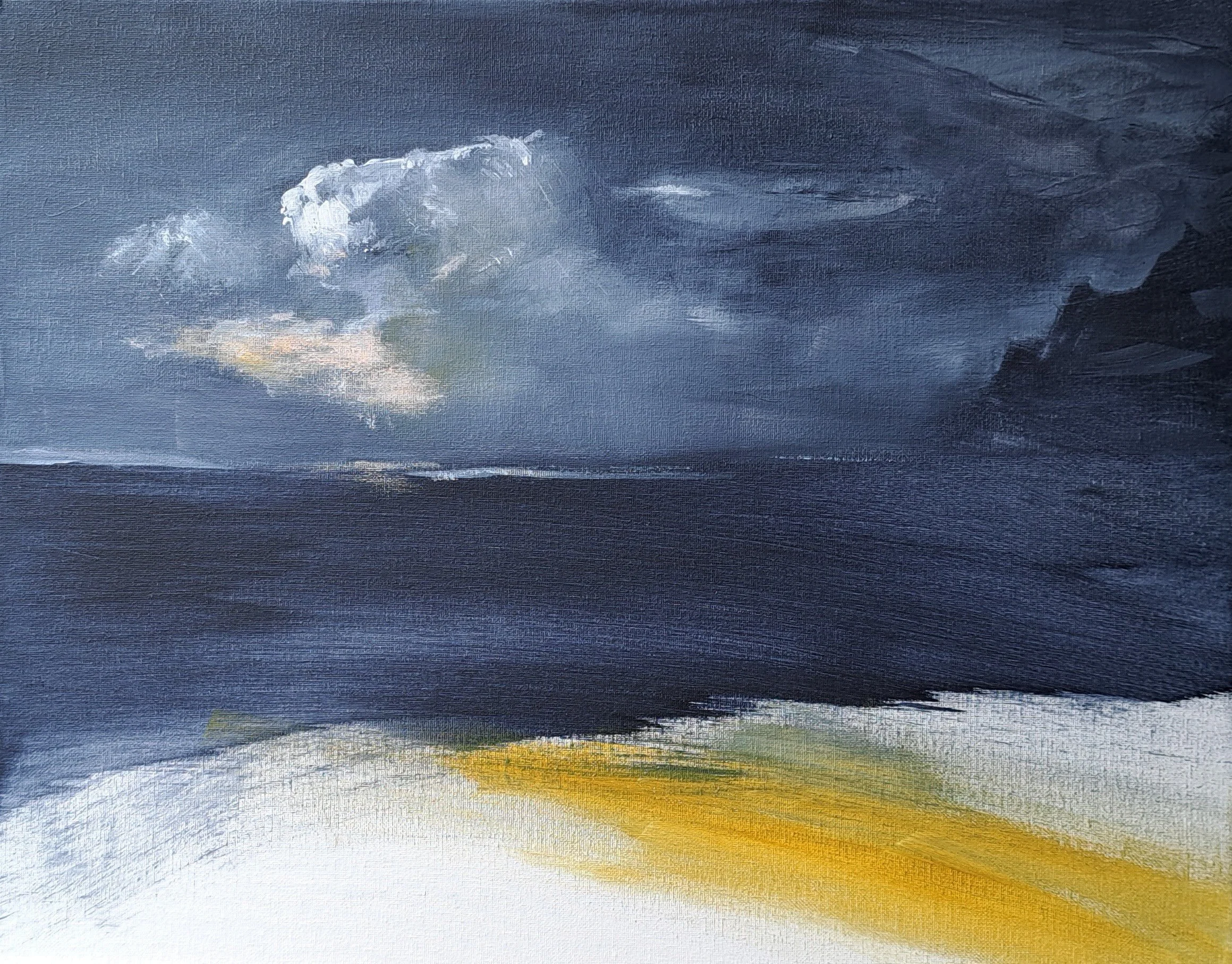 Poesía del mar, 2024, acrylics, 50x40 cm SOLD