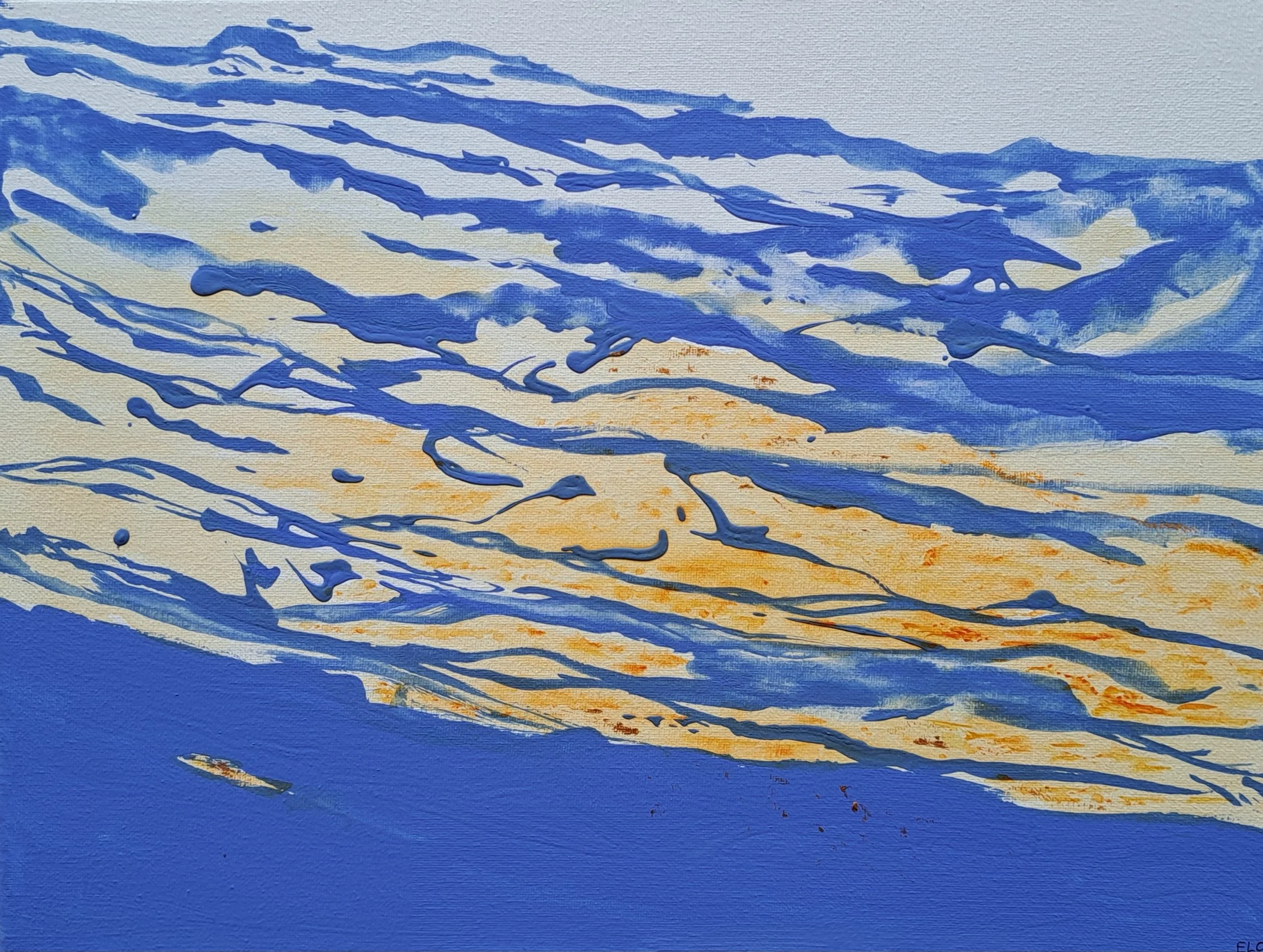 The Golden Hour, 2024, acrylics, 40x30 cm, 400€