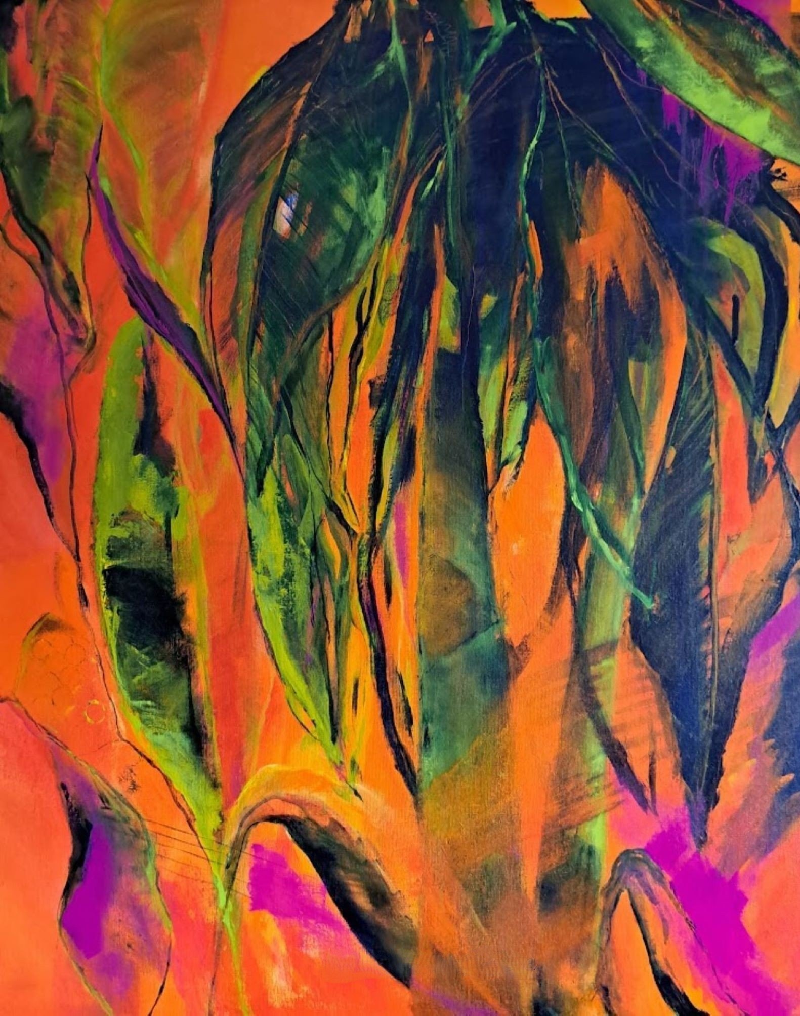 In My Garden: Musa Musa, 2023, 80x100 cm, 1350€ 