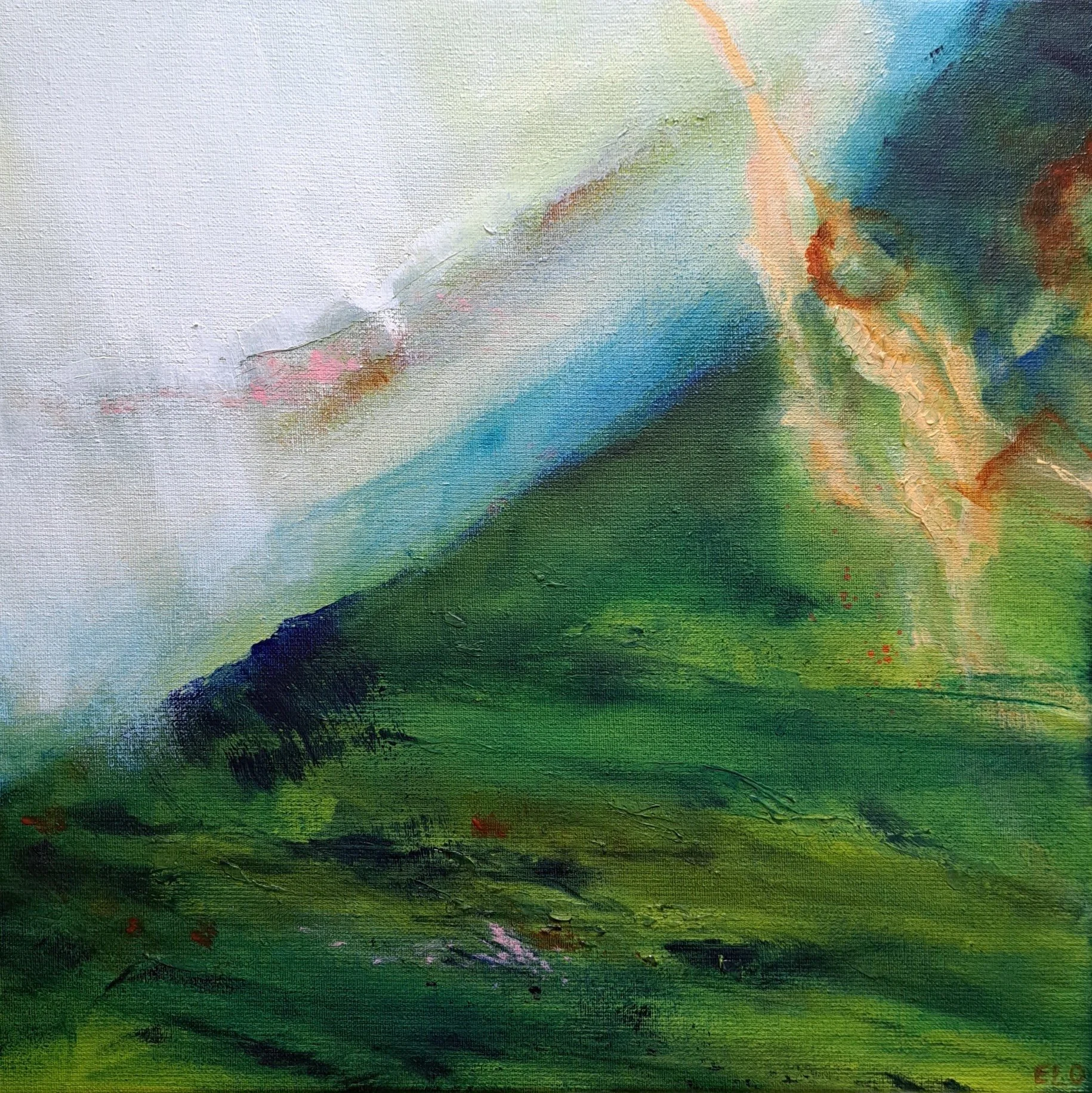 Attachment I, 2024, acrylics, 40x40 cm, 500€