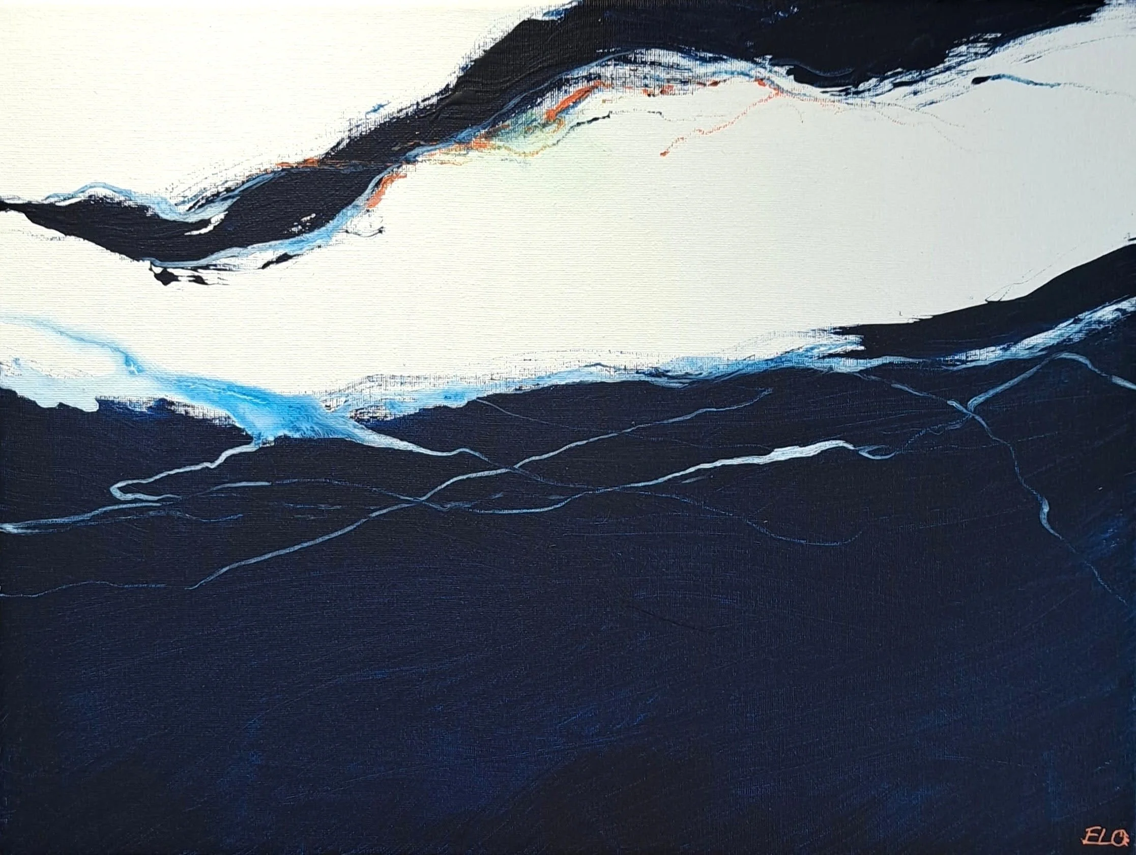 Letras del mar III, 2022, acrylics, 40x30 cm, 400€