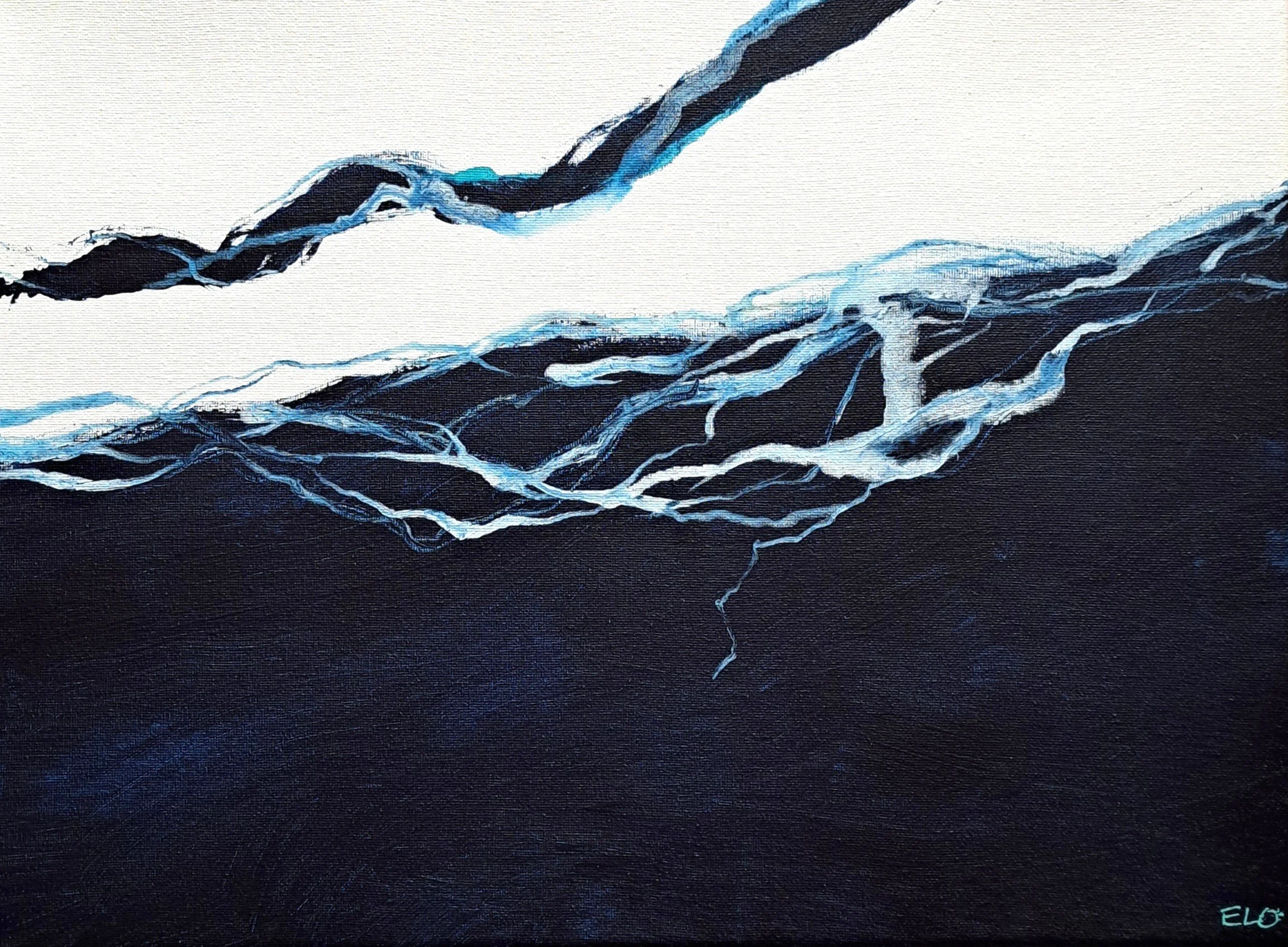Letras del mar II, 2022, acrylics, 40x30 cm, 400€