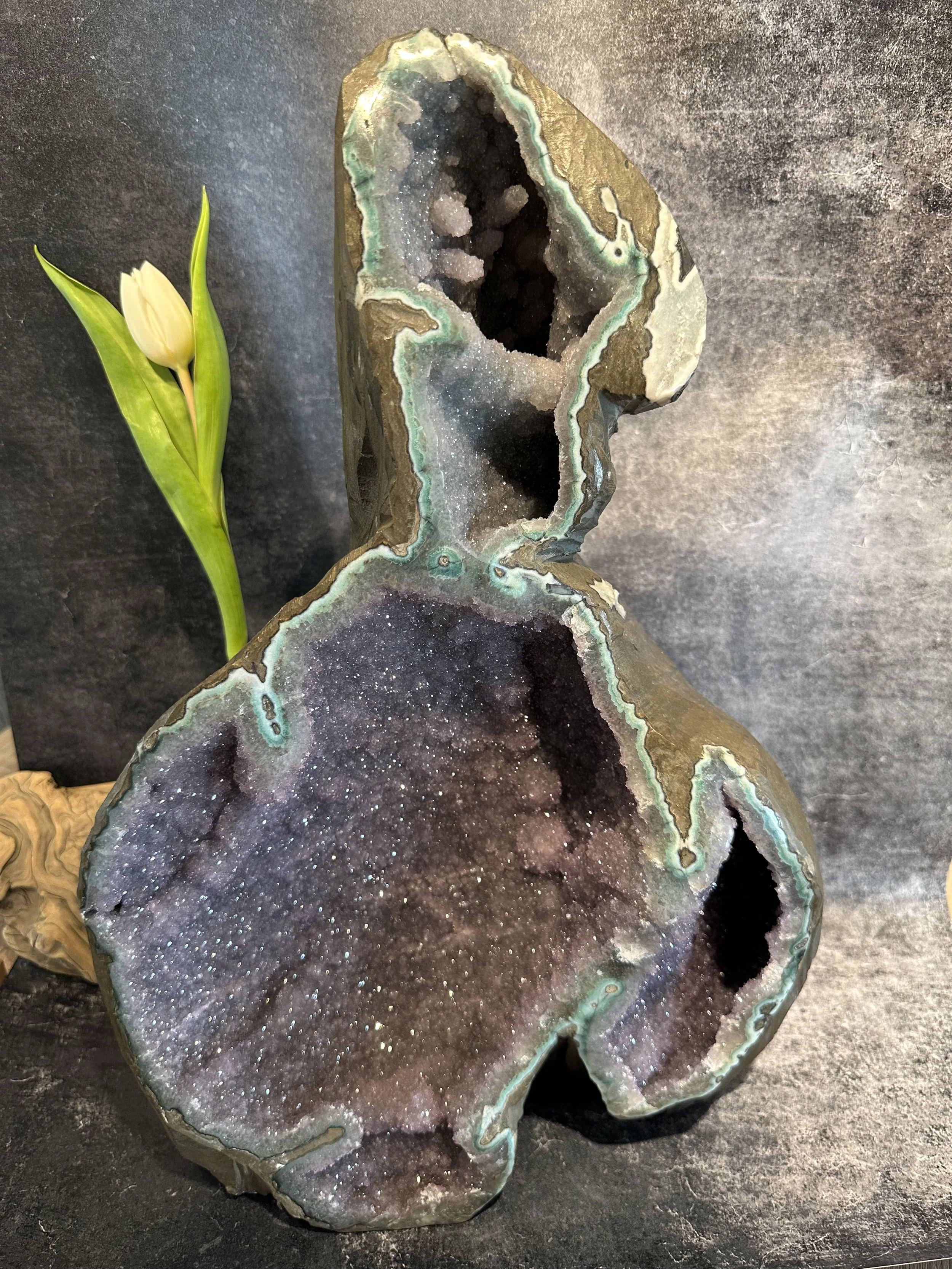 Incroyable géode d'Améthyste d'Uruguay (Collection)