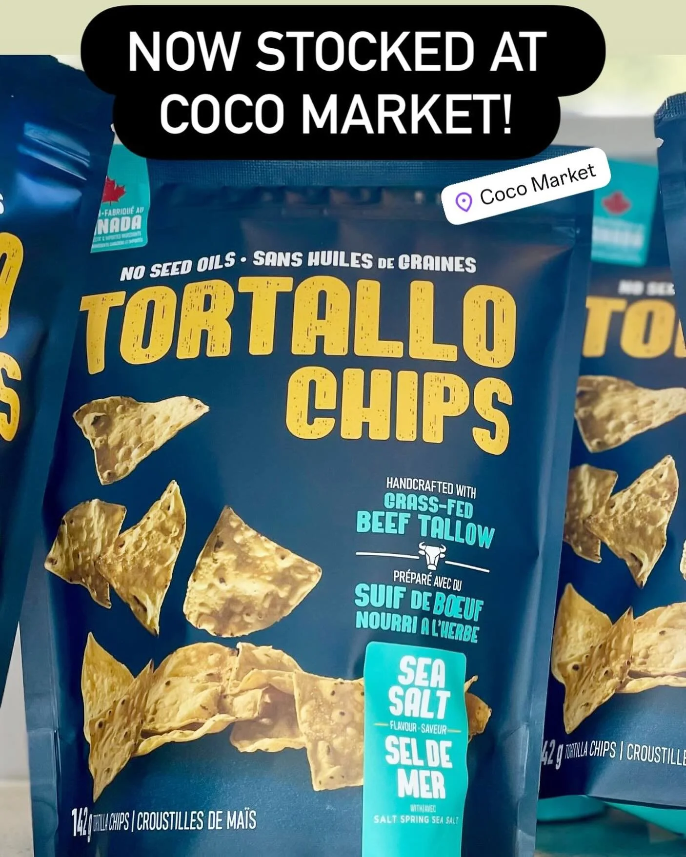 Clean snacking! 100% Made in Canada. Find at Coco Market! #seedoilfree #torontoeats #shopcoco