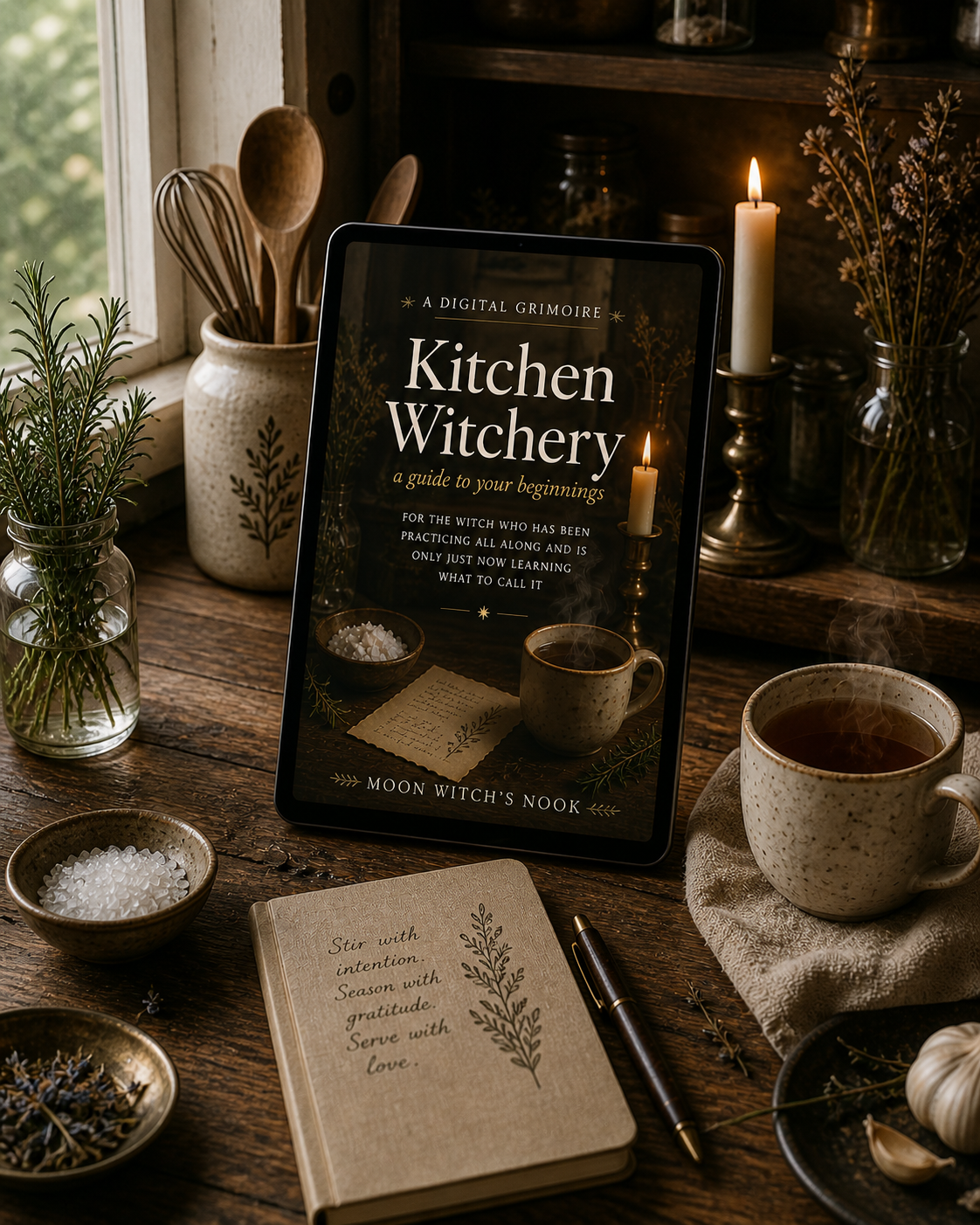 Kitchen Witchery: A Guide to Your Beginnings — A Digital Grimoire for the Baby Witch