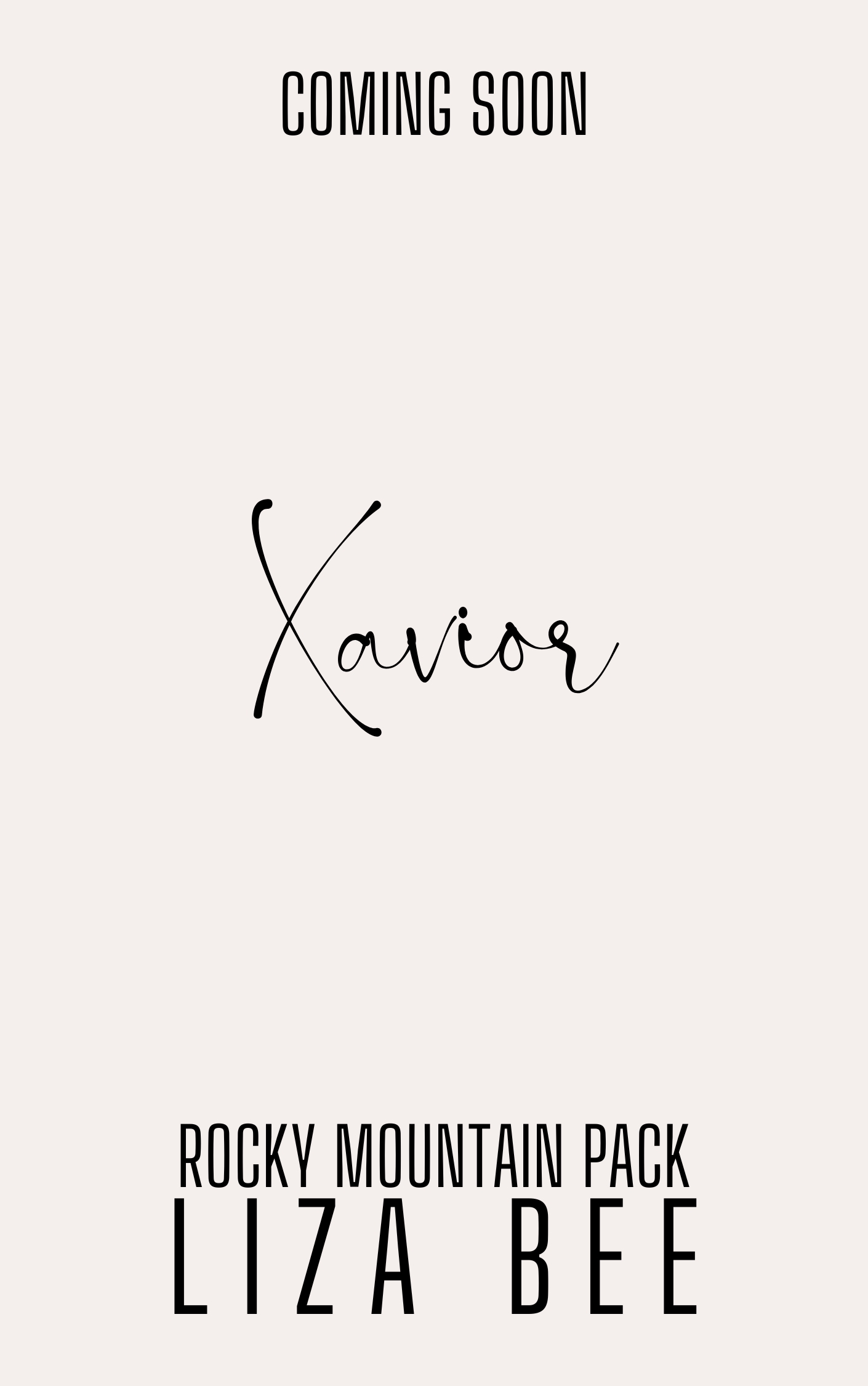 Xavior Rocky Mountain Pack shifter romance book cover by Liza Bee