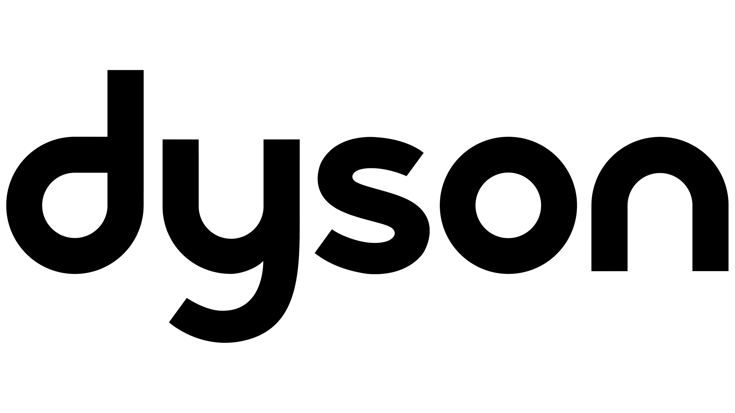 The DYSON logo with text in black font on a white background.