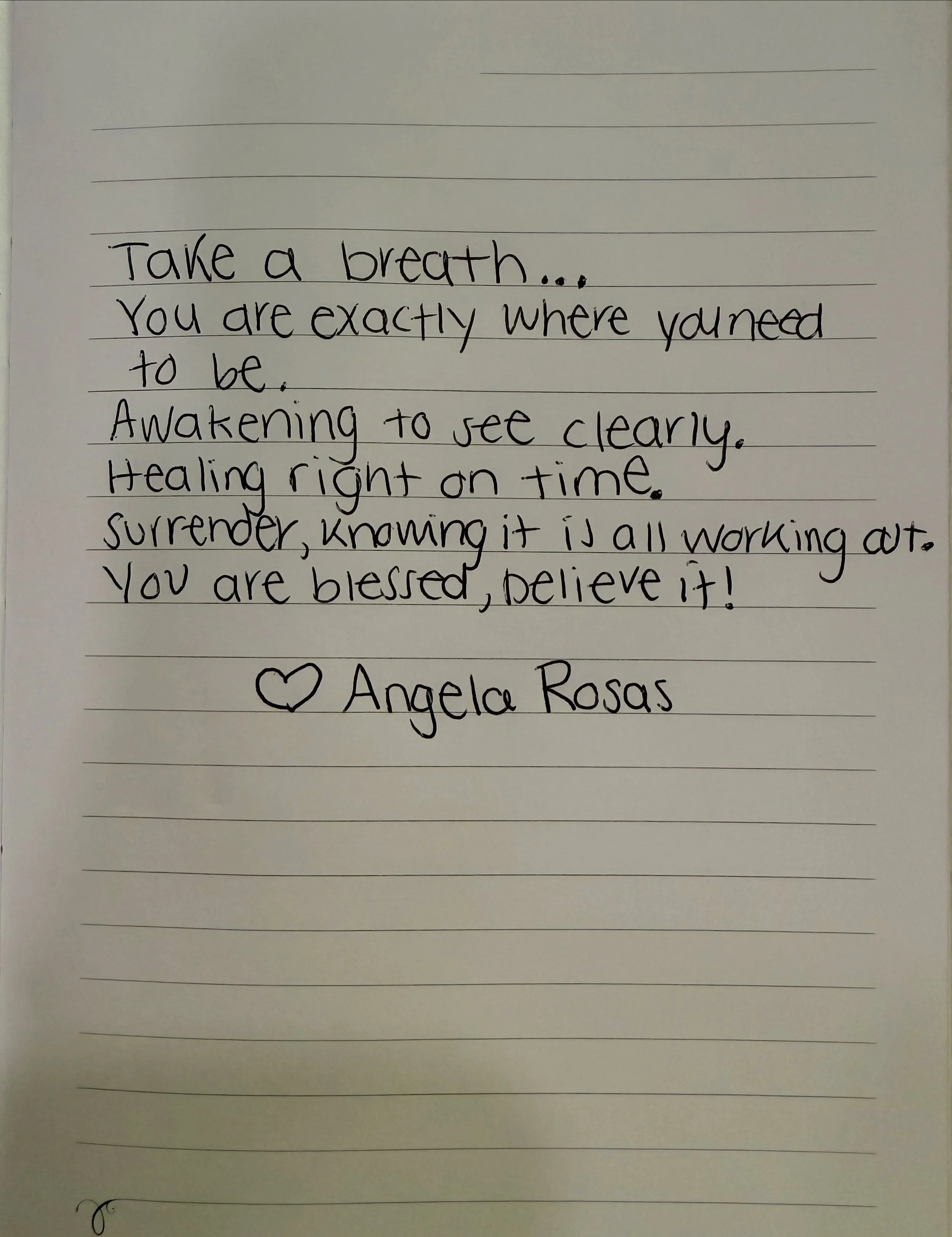 🌟Wednesday&rsquo;s words of wisdom 🌟

May you know, trust and believe that you are always being loved, supported and guided.

I hope you know just how blessed you are today, breathing your breath, feeling your feelings, and capturing each moment as