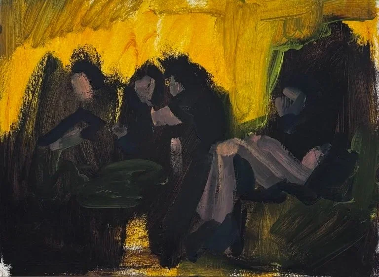 lost in it sketch 
21 x 29.7 cm 
oil on paper