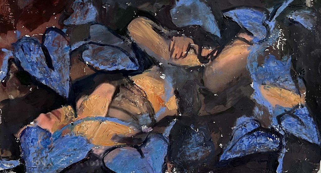 Later. After we eat. - s - oil on canvas