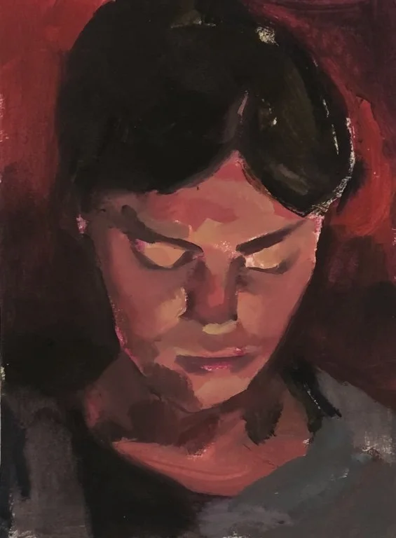 clau 
21 x 29.7 cm 
oil on paper