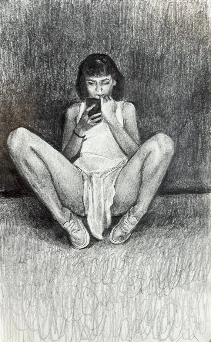 sketch - S - pencil on paper