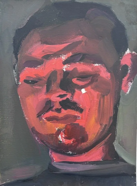 horatiu devil
21 x 29.7 cm 
oil on paper