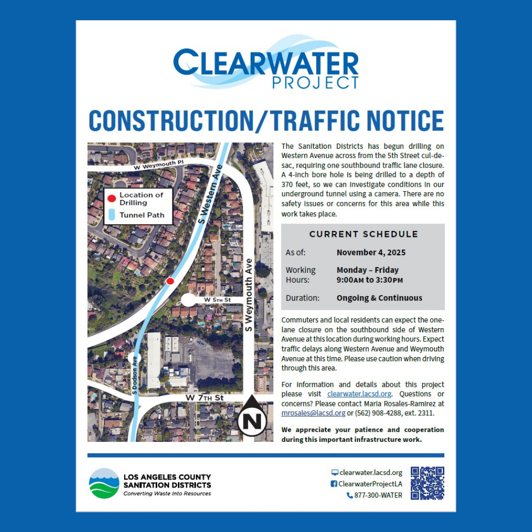 Drilling on Western and 5th Has Begun