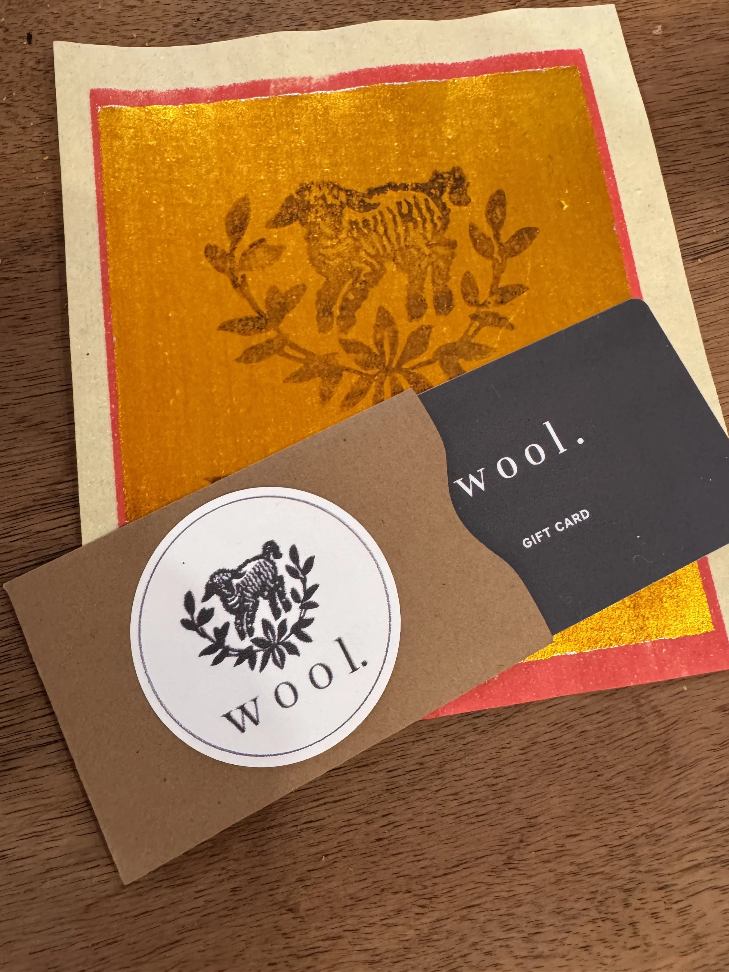 w o o l . gift card