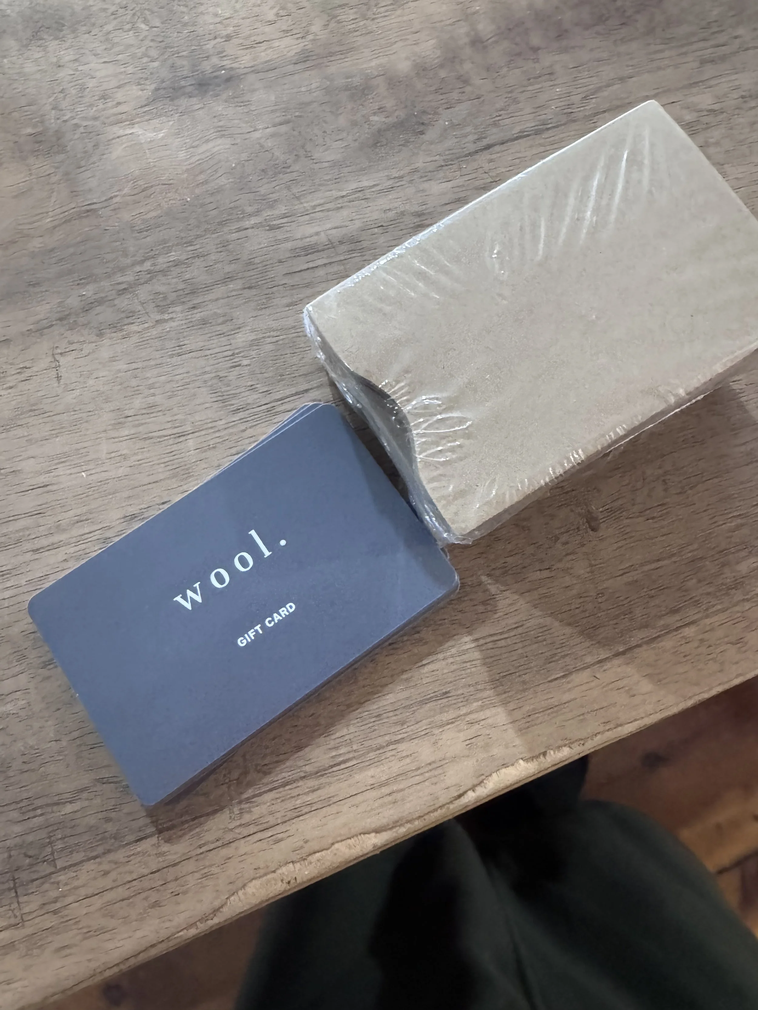 w o o l . gift card