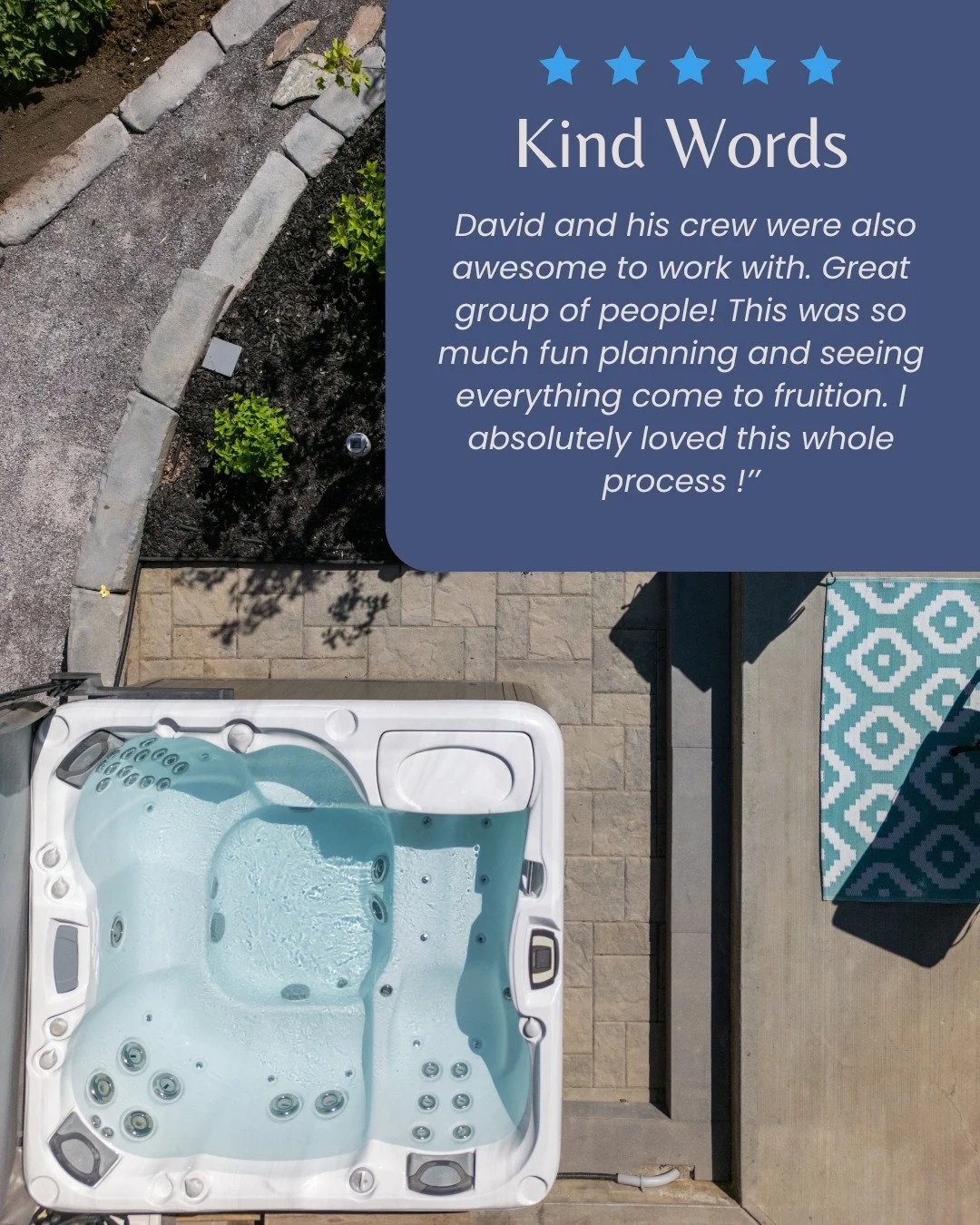 With Edmonton winters in full swing, having easy access to your hot tub is key. We installed this hot tub on a solid paving stone pad, ensuring a safe, stable, and hassle-free way to unwind even when the snow piles up.

No slipping, no struggles&mdas