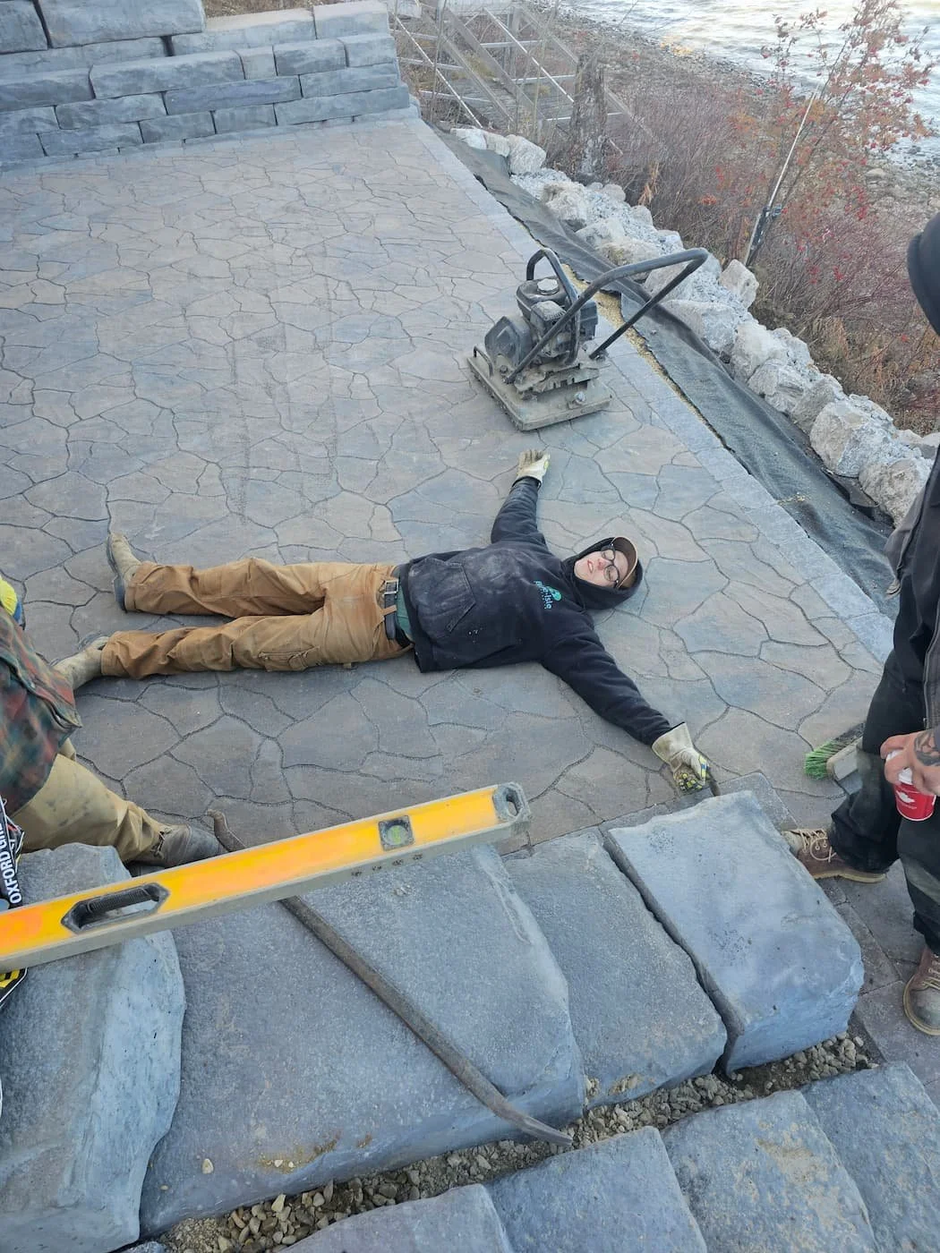 Taking a rest on site