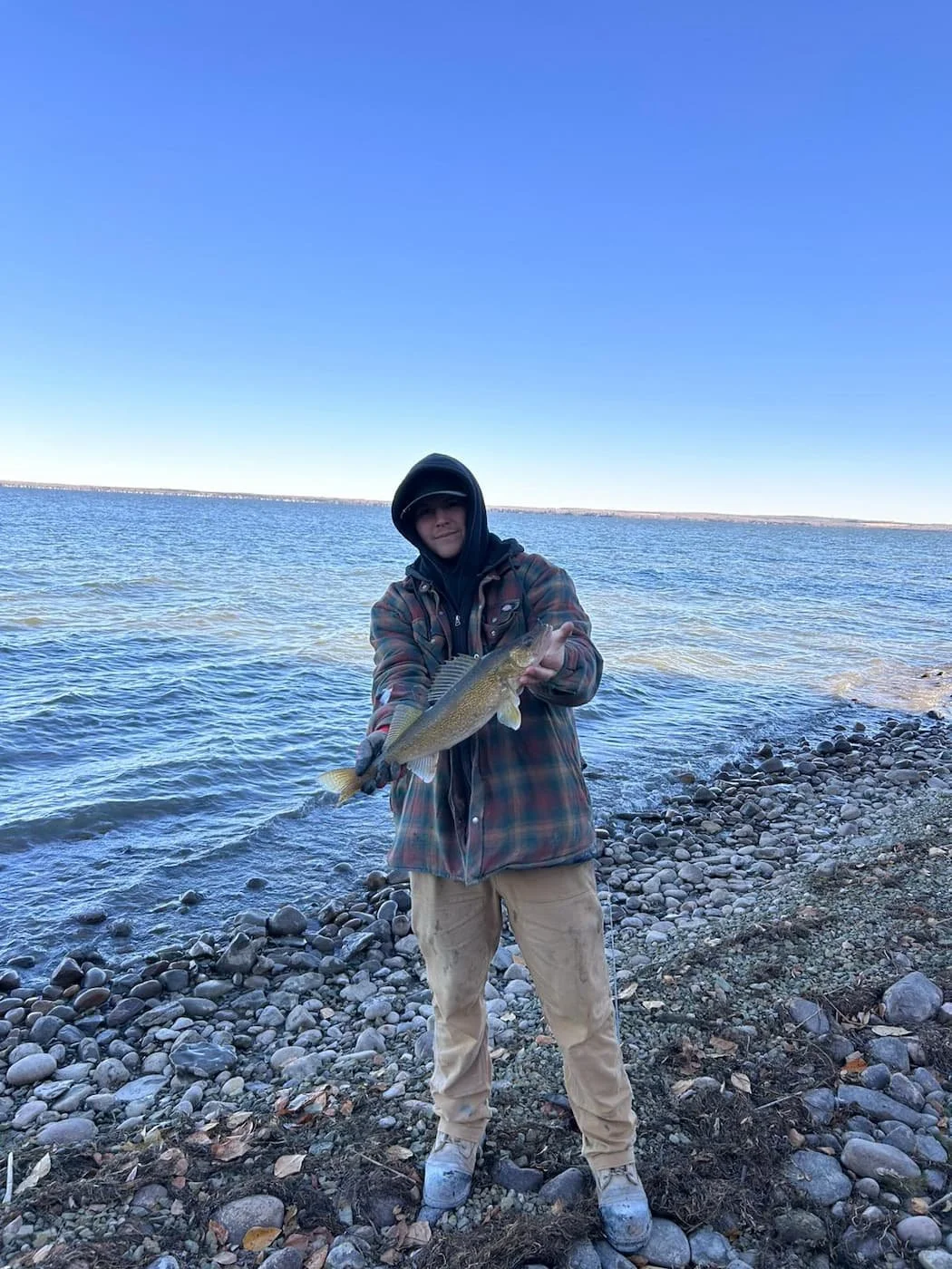 Fishing on site at a lake front property