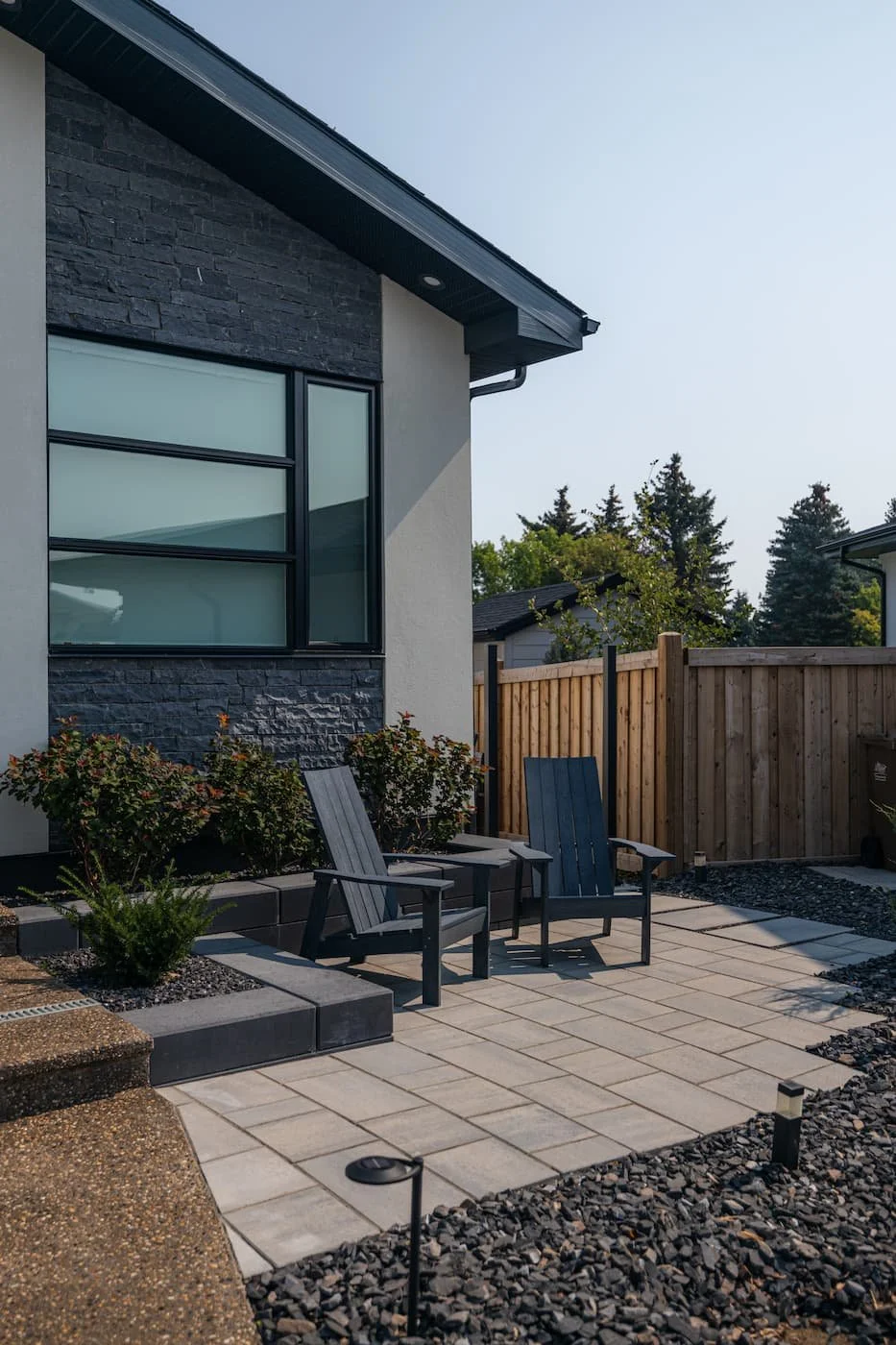 Stacked live edge bistro patio