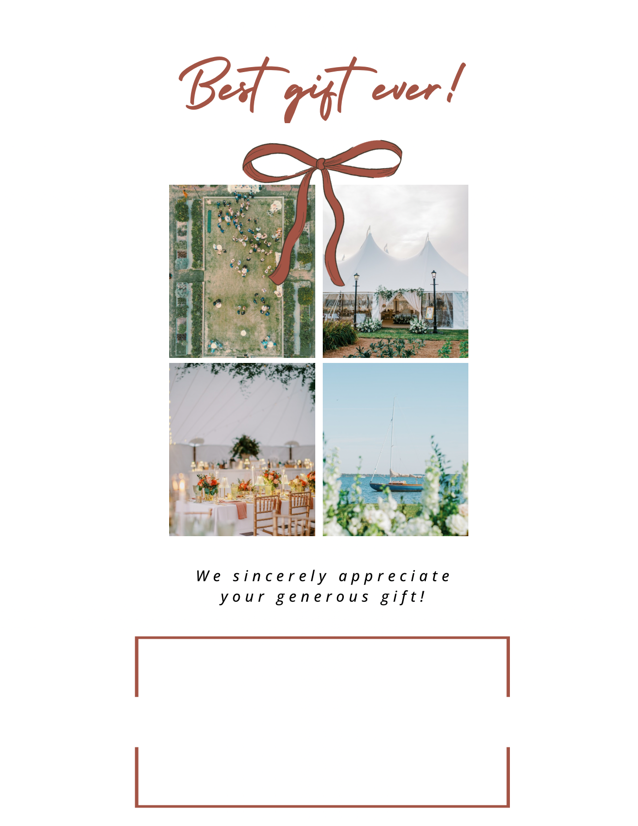 Black White Elegant Calligraphy Arch Wedding Thank You Card (Invitations (Portrait)) (Postcards (Portrait)) - 2.png