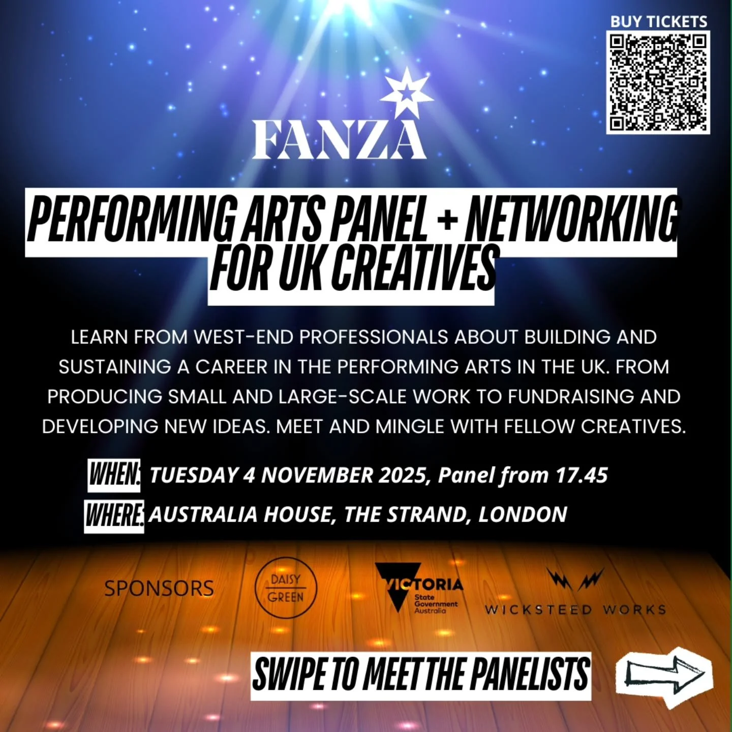We hope you can join us at our networking event on Tuesday 4 November at Australia House, London!

Speakers include @emilycarewe, Garry McQuinn, Professor Mark Engelman, Robyn Allardice-Bourne in conversation with FANZA trustees @lyndel_sunshinegirl 