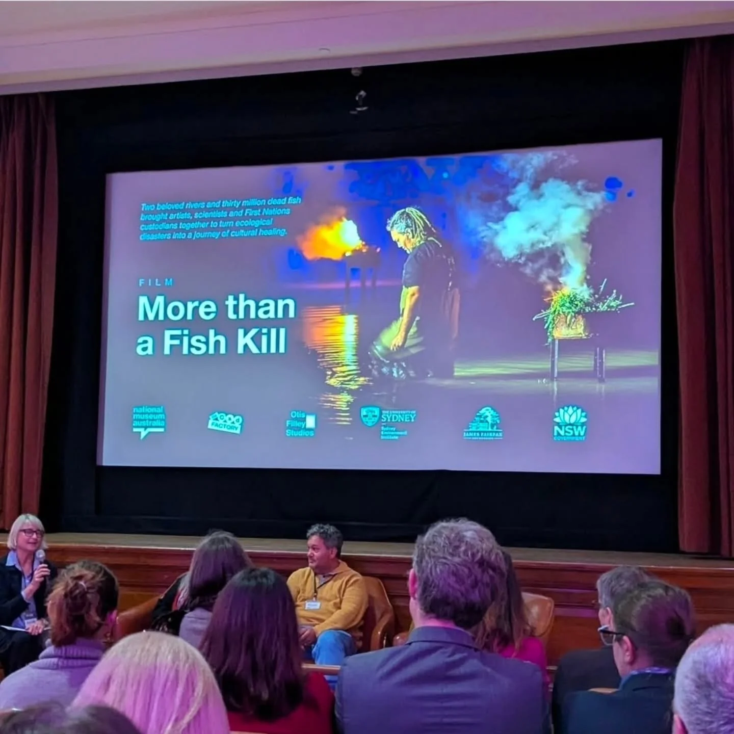 Yesterday we had the privilege of attending a screening and panel discussion of More Than a Fish Kill at the @australianhighcommissionuk 🎞👥

The short documentary tells the powerful story of how Barkandji Elders, scientists, artists and community m