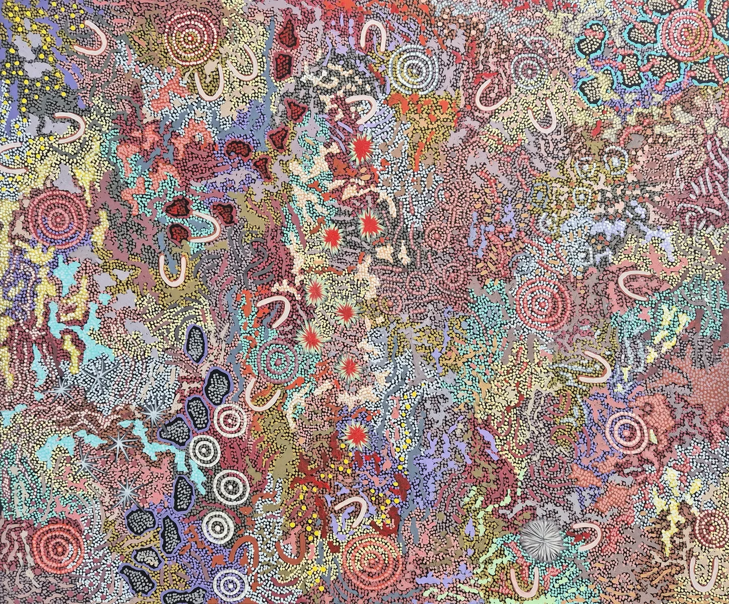 Gabriella Possum Nungurrayi exhibition at Rebecca Hossack Art Gallery