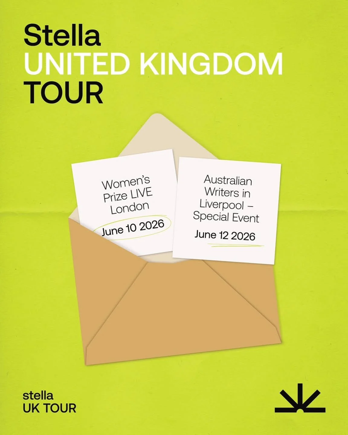 The Stella Prize is coming to the UK! 🇬🇧 We're thrilled to announce two Stella-listed writers are on tour this June:

✨ Emily Maguire (Rapture)
✨ Kate Mildenhall (The Hummingbird Effect)

Join them in London and Liverpool at the Women&rsquo;s Prize