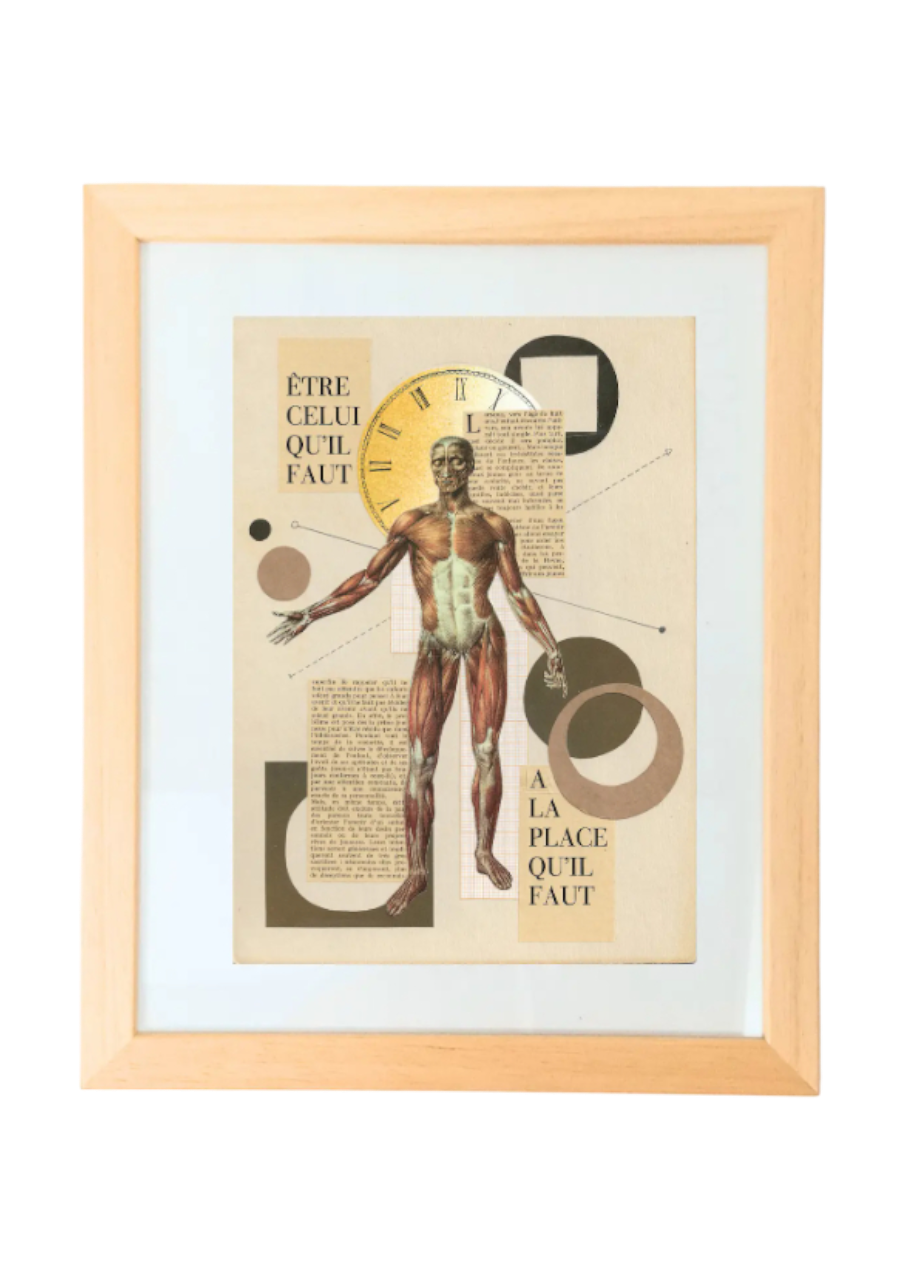 ANATOMIE DU TEMPS - Collage Original