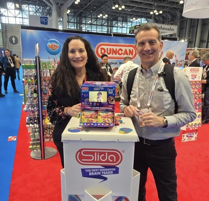 Brian and Karen had fun with Duncan's fidget toy!