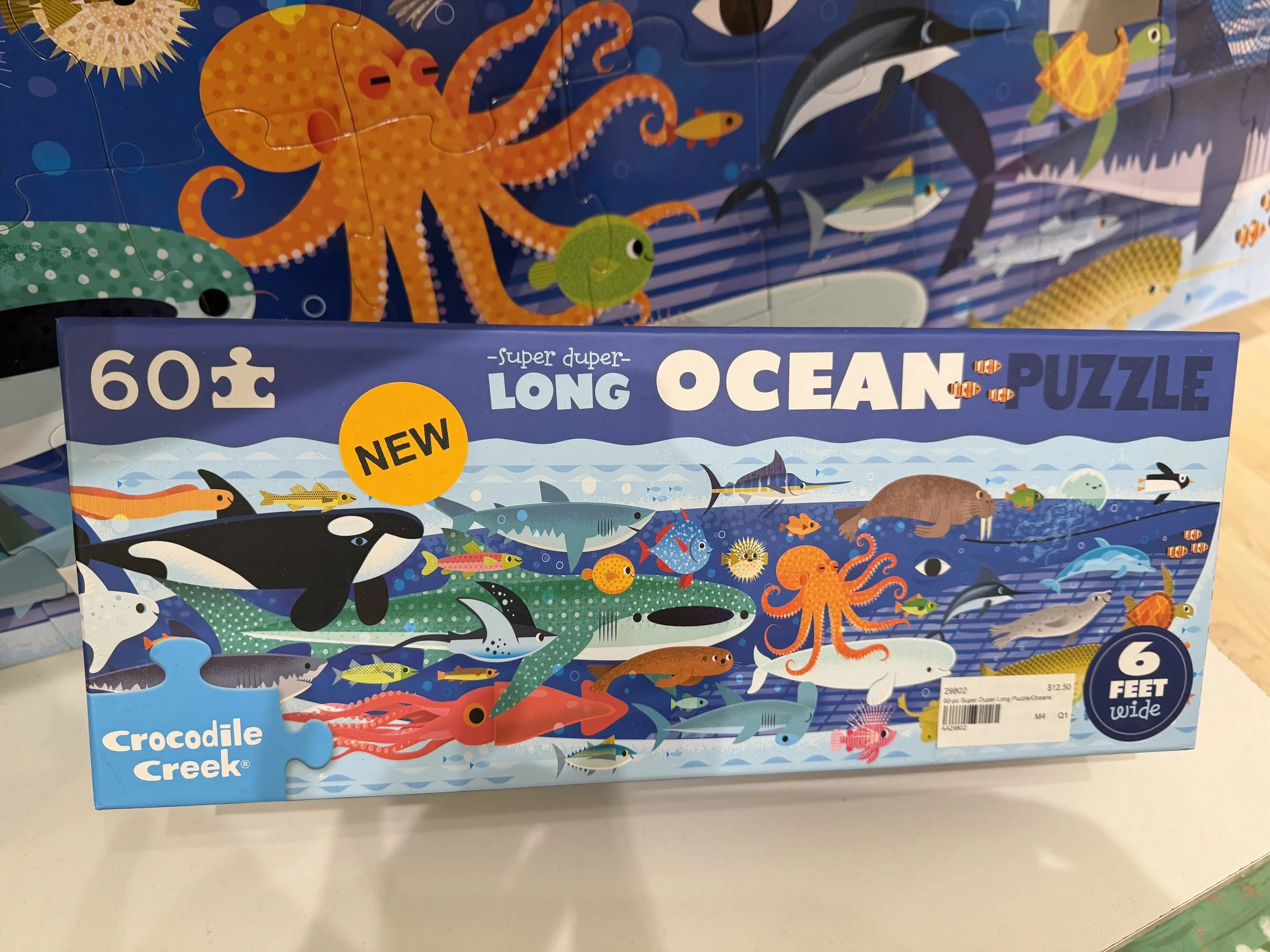 This puzzle is so long, it doesn't fit on the screen!  From Crocodile Creek!