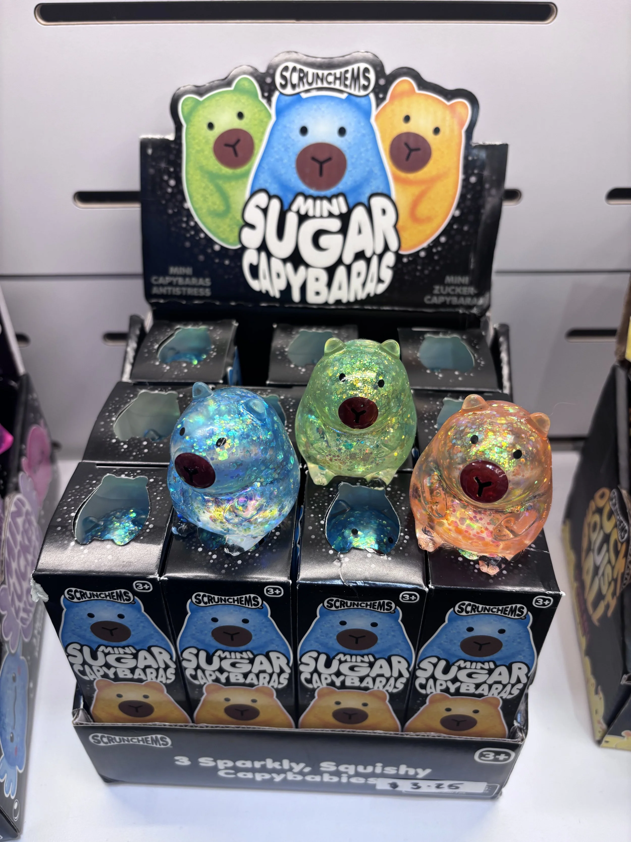 Squishy sticky sugar capybaras from One for Fun