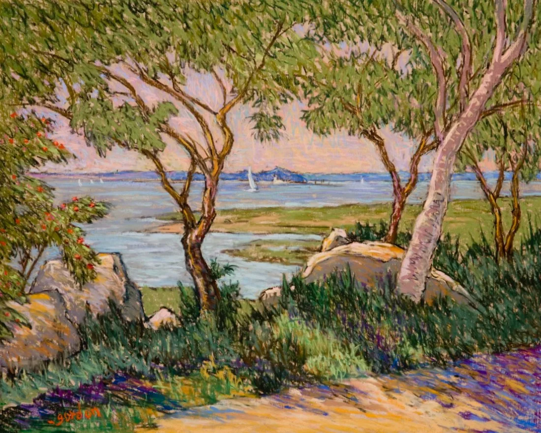 Island Beach Through the Trees 