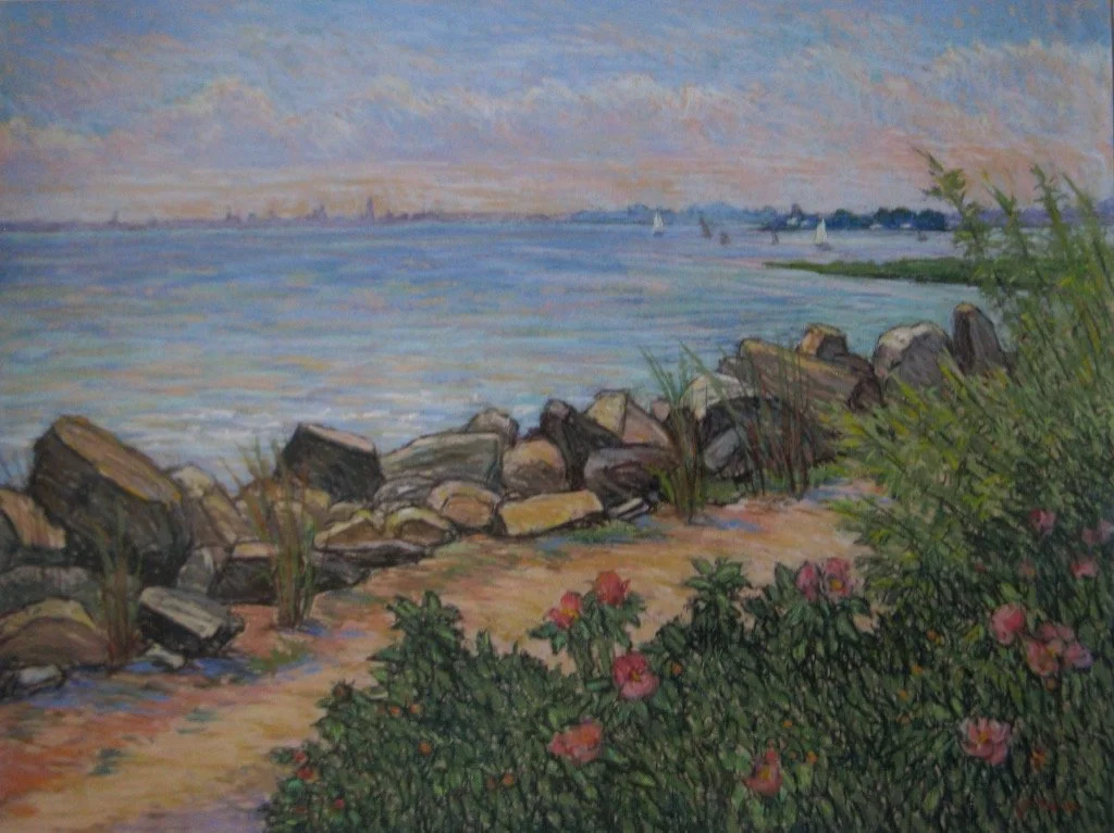 Manhattan Beyond Rock Wall 