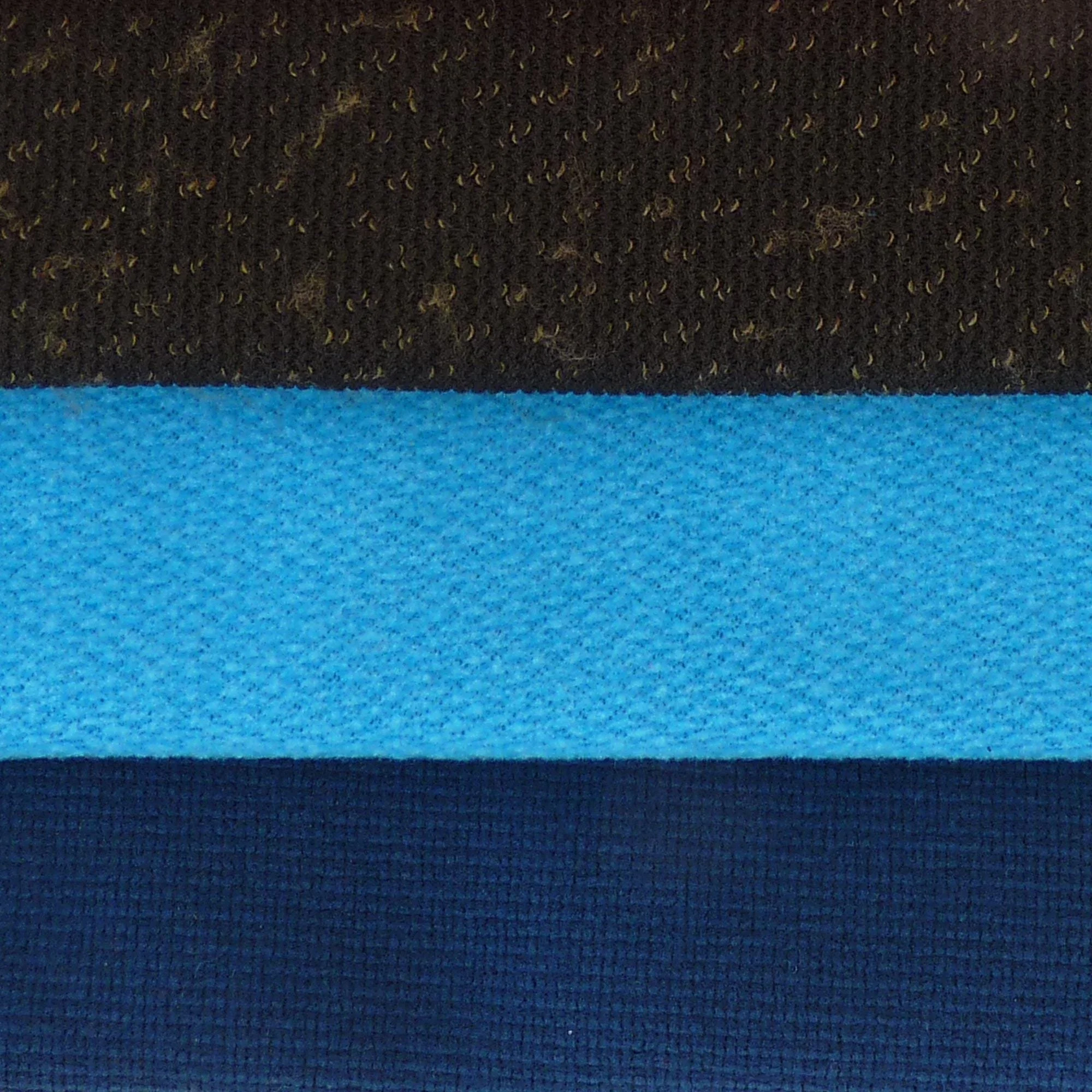 Polartec Alpha Direct, ThermalPro MicroFleece material swatches.