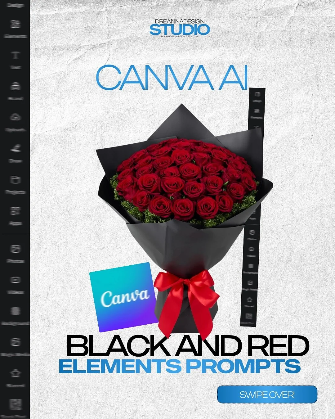 Black &amp; Red 🔥❤️ &hellip; @canva is really coming in with the heat and I am here for it ! 

Copy &amp; paste these prompts in your elements tab for results like these! 

Would you like to see more of these ? 

 &hellip; #canvaelements #canvalove 
