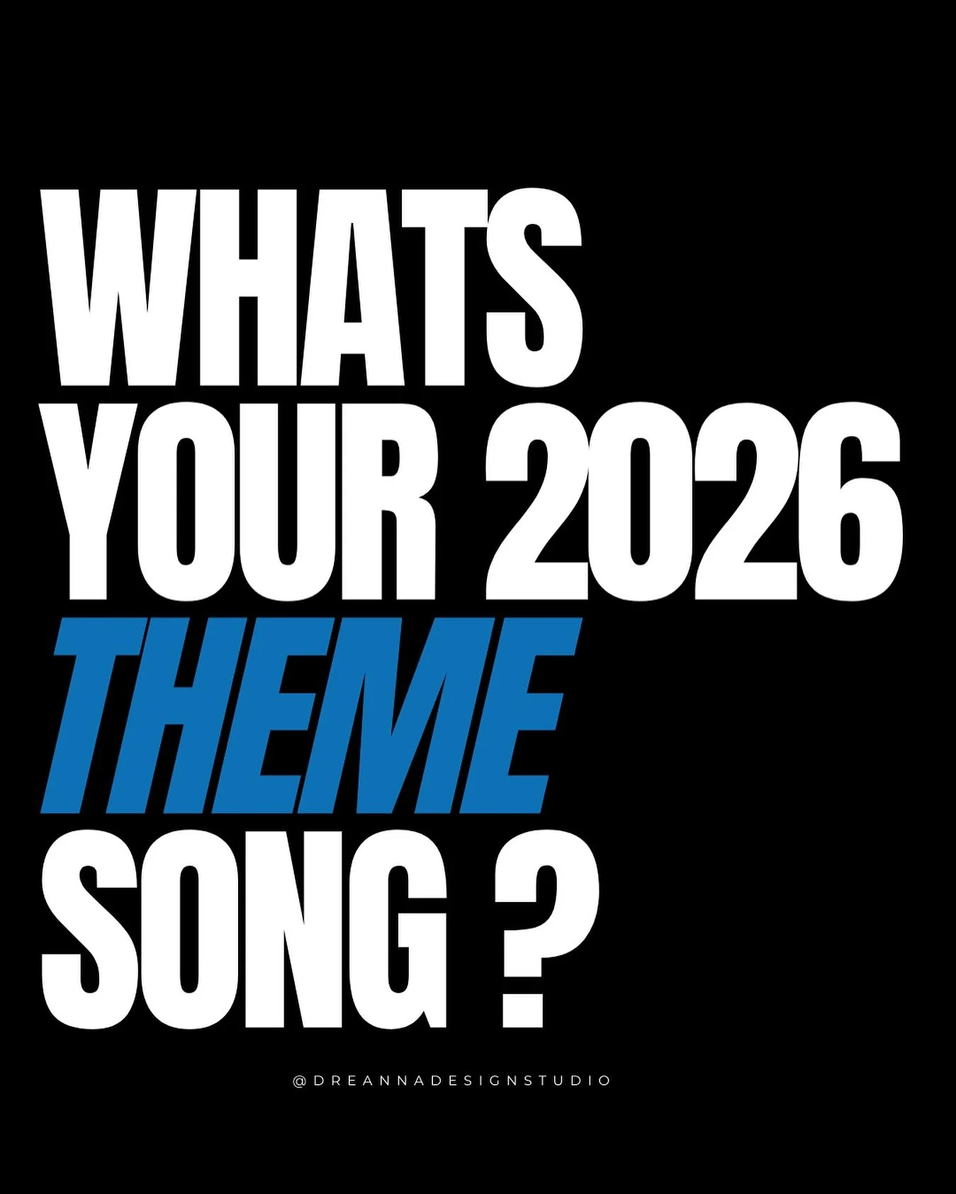 i love the verse &ldquo;it won&rsquo;t always be like this , the lord would perfect that concerning me &ldquo; 

what&rsquo;s your 2026 theme song ?