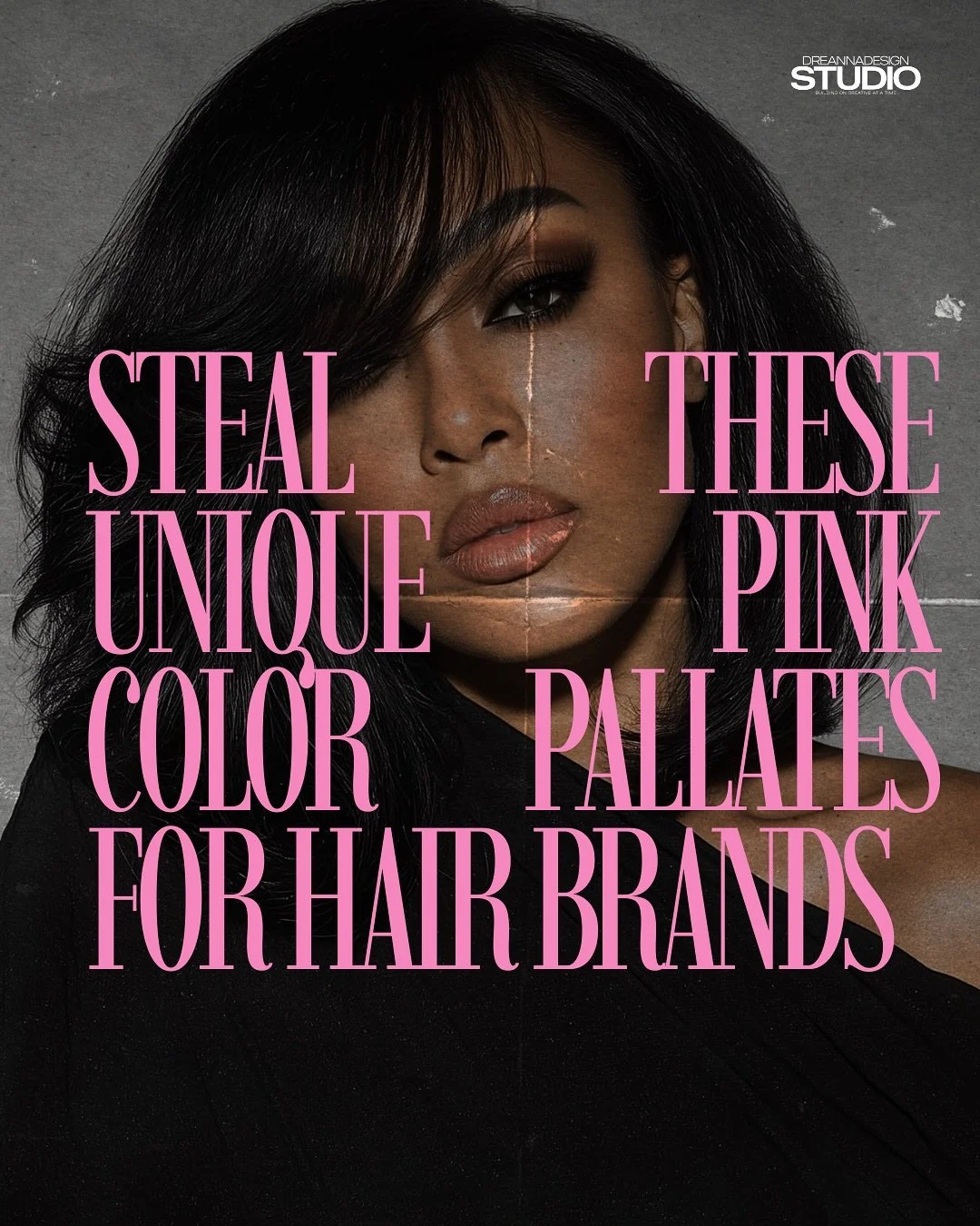 A pink color palette for my pink lovers ! Use these next time you are designing for a hair brand &amp; leave the pink , black , gold alone ! 

Comment below which is your  favorite color palette! 

#dreannadesignstudio
